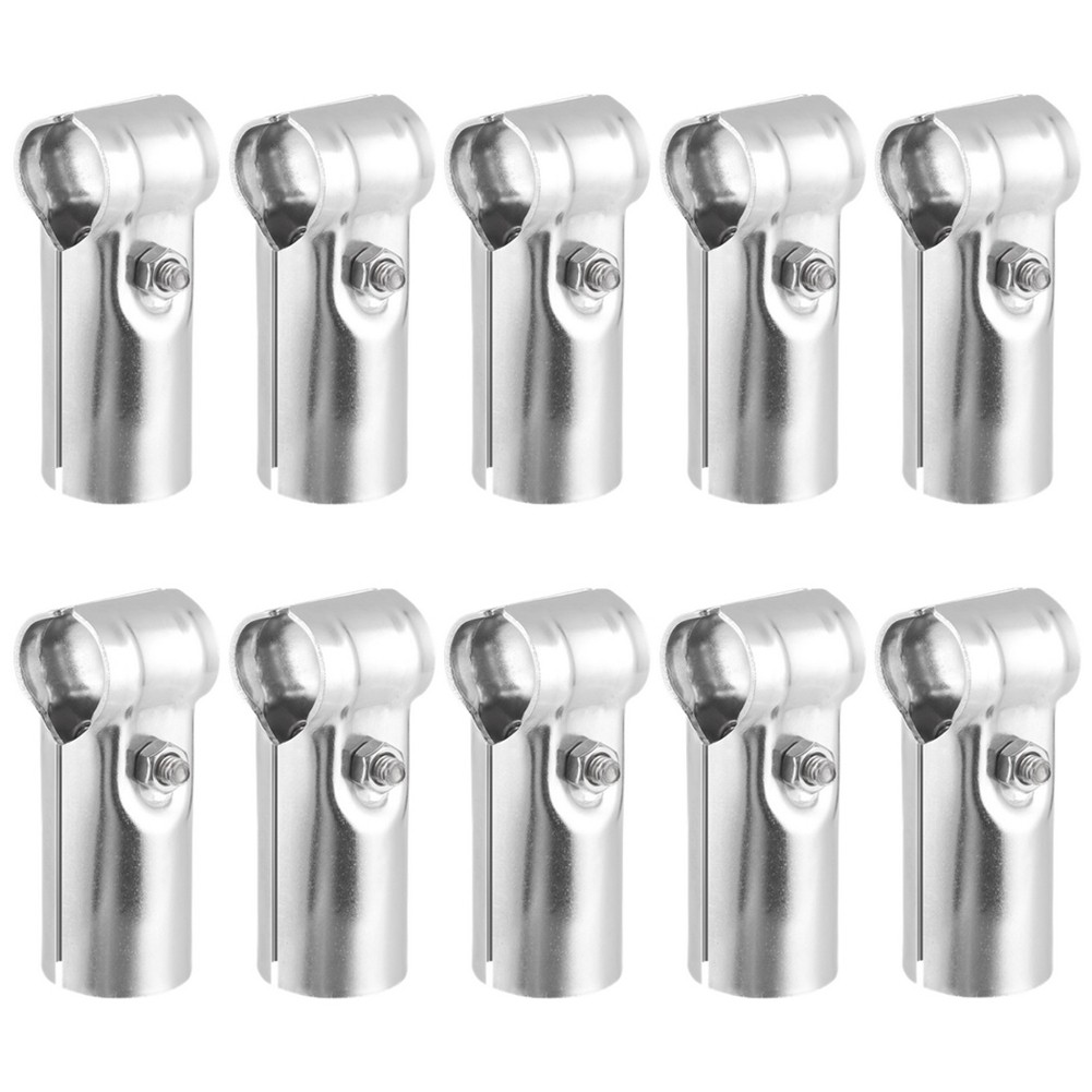10 Packs T Pipe Clamps Heavy-Duty 201 Stainless Steel T Pipe Connectors Tee4703