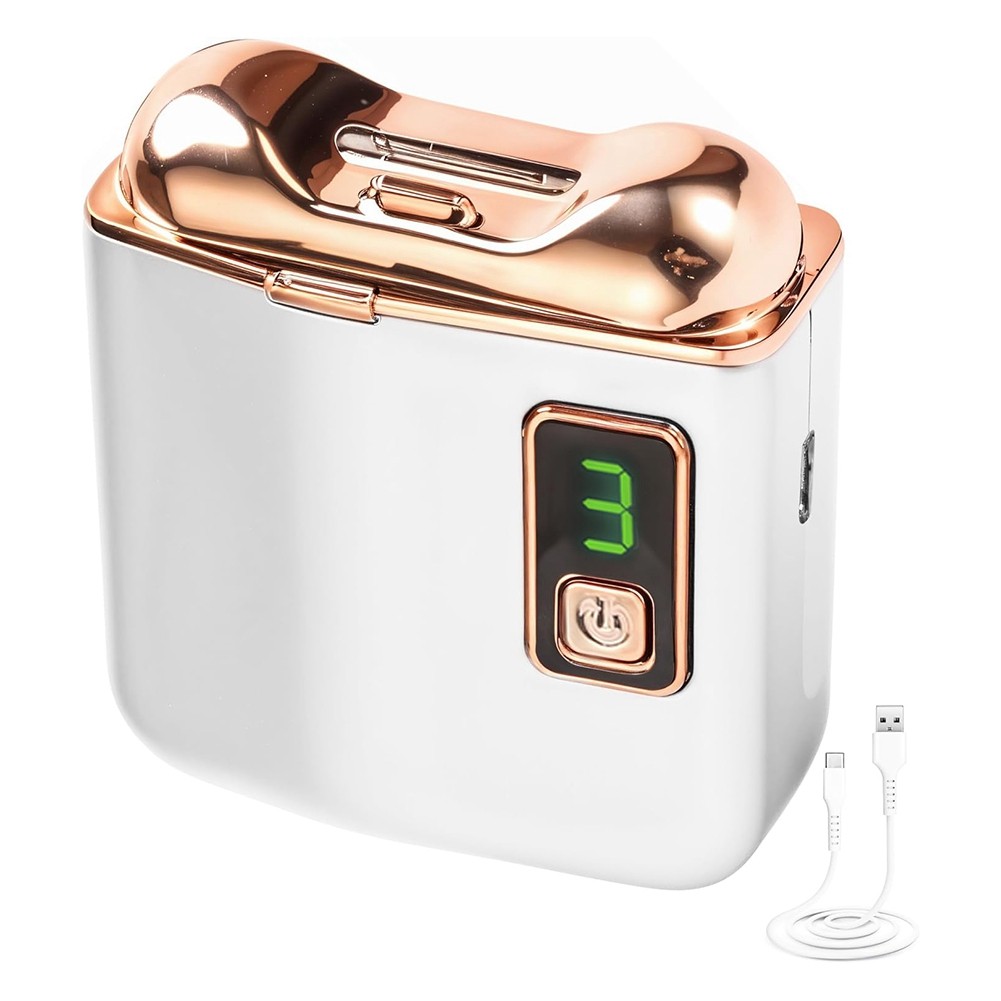 2X(Electric Nail Clipper with Polishing, Dust Storage for Women Men Mom Her7533