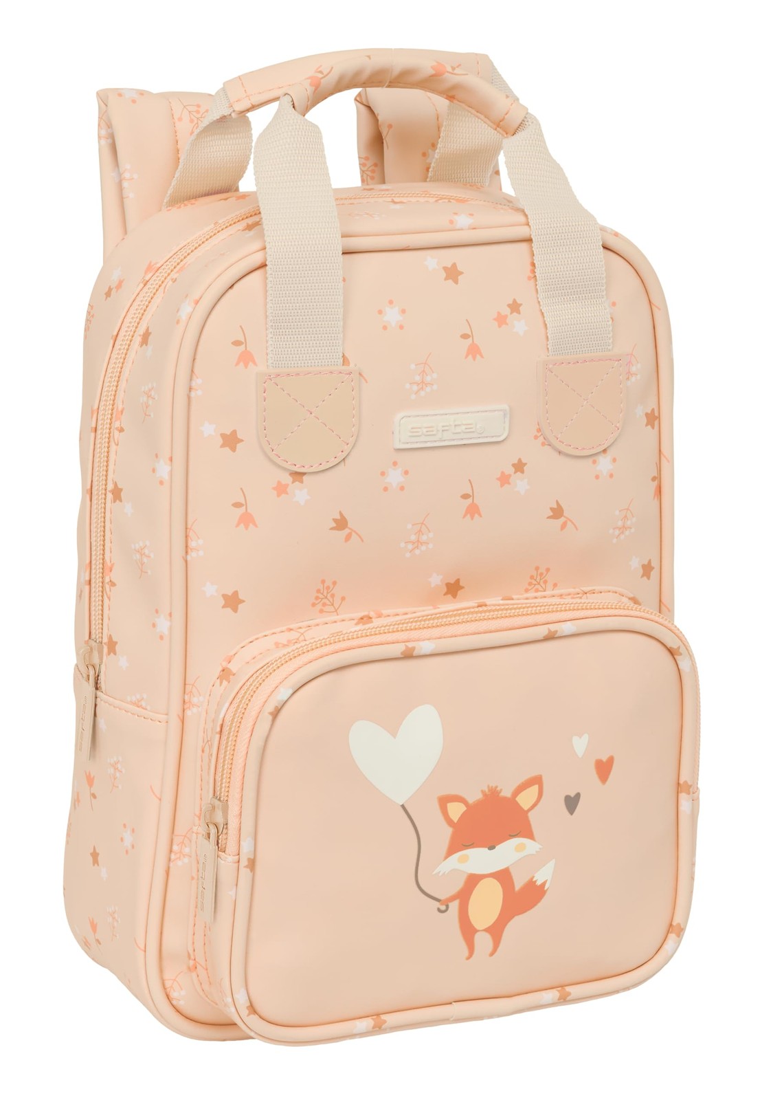 SAFTA Pre-School Flowers – Children's Backpack, Adaptable with Handles, Recyclab