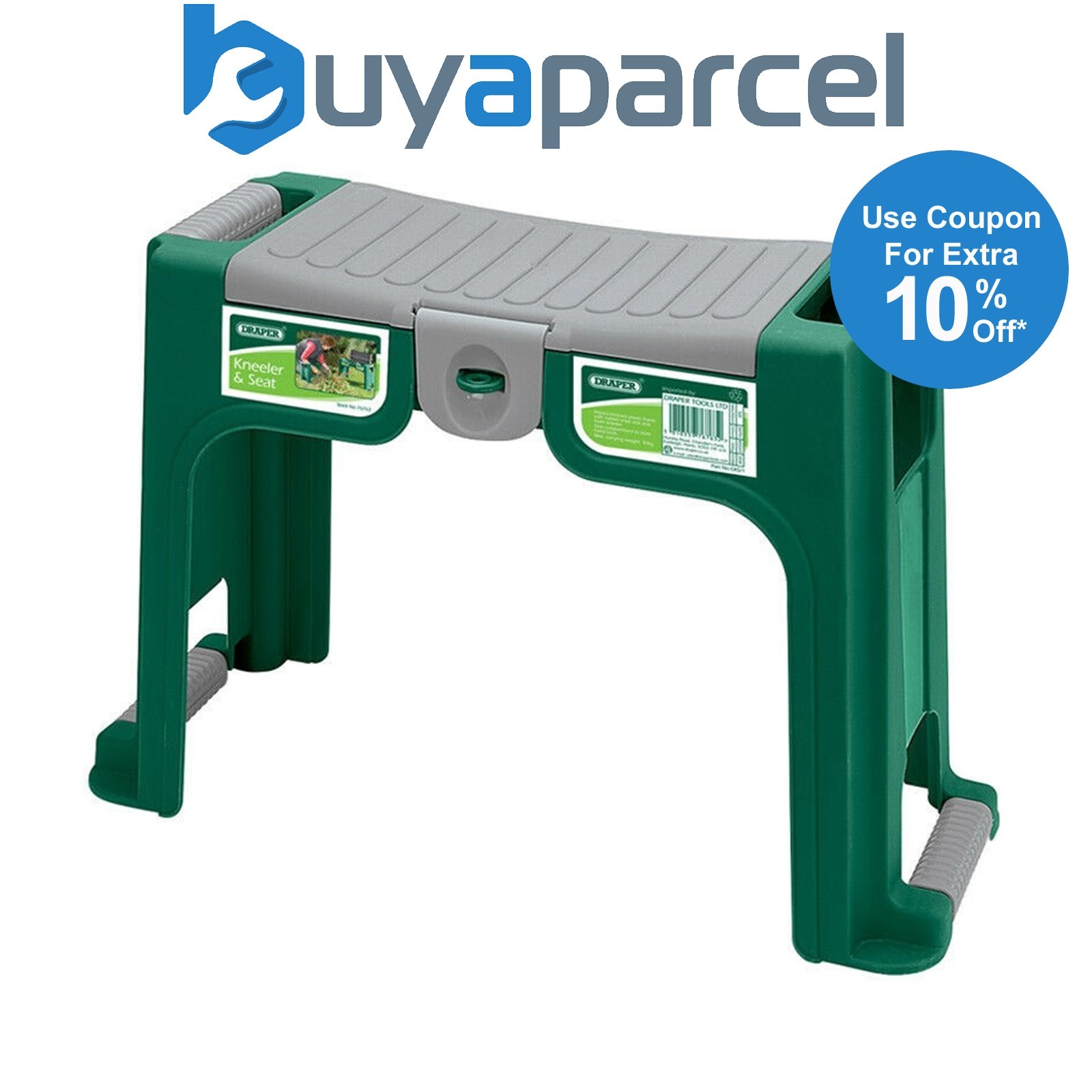Draper Garden Kneeler Garden Seat Storage Tool Store Stool Kneel Pad 76763