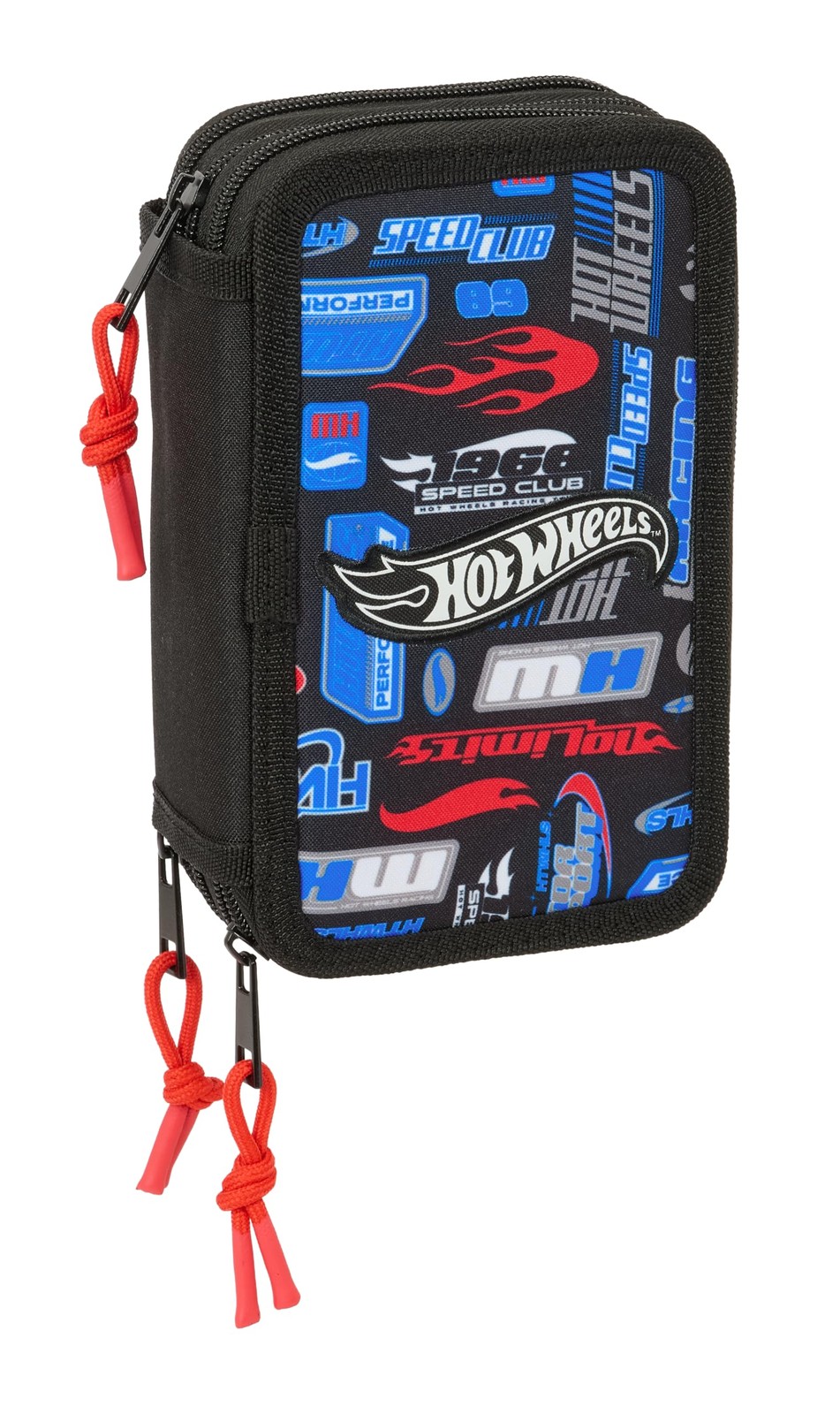 Safta HOT WHEELS – School Pencil Case with 37 Tools Included, Children's Pencil