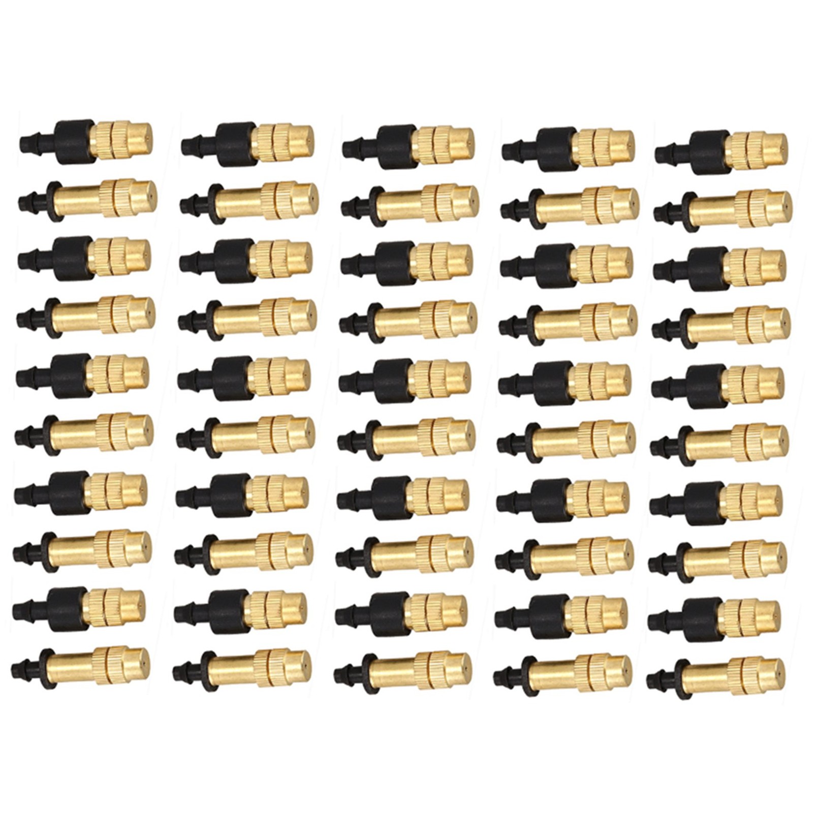 3X(50PCS Adjustable Sprayer Brass Misting Nozzle Atomizing Sprinkler for 3749