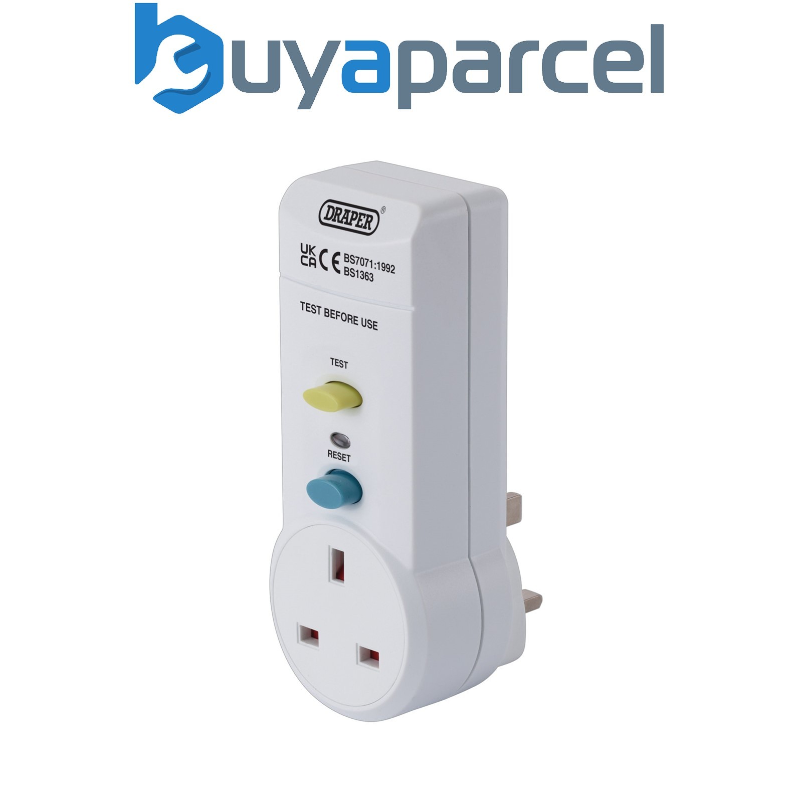 Draper 10205 RCD Adaptor, 220-250v/50Hz, 13 AMP