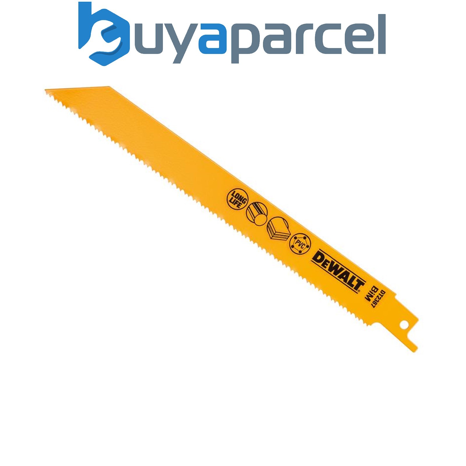 5 x Dewalt DT2387-QZ Bi-Metal Reciprocating Blade for Plastic & Pipes 203mm