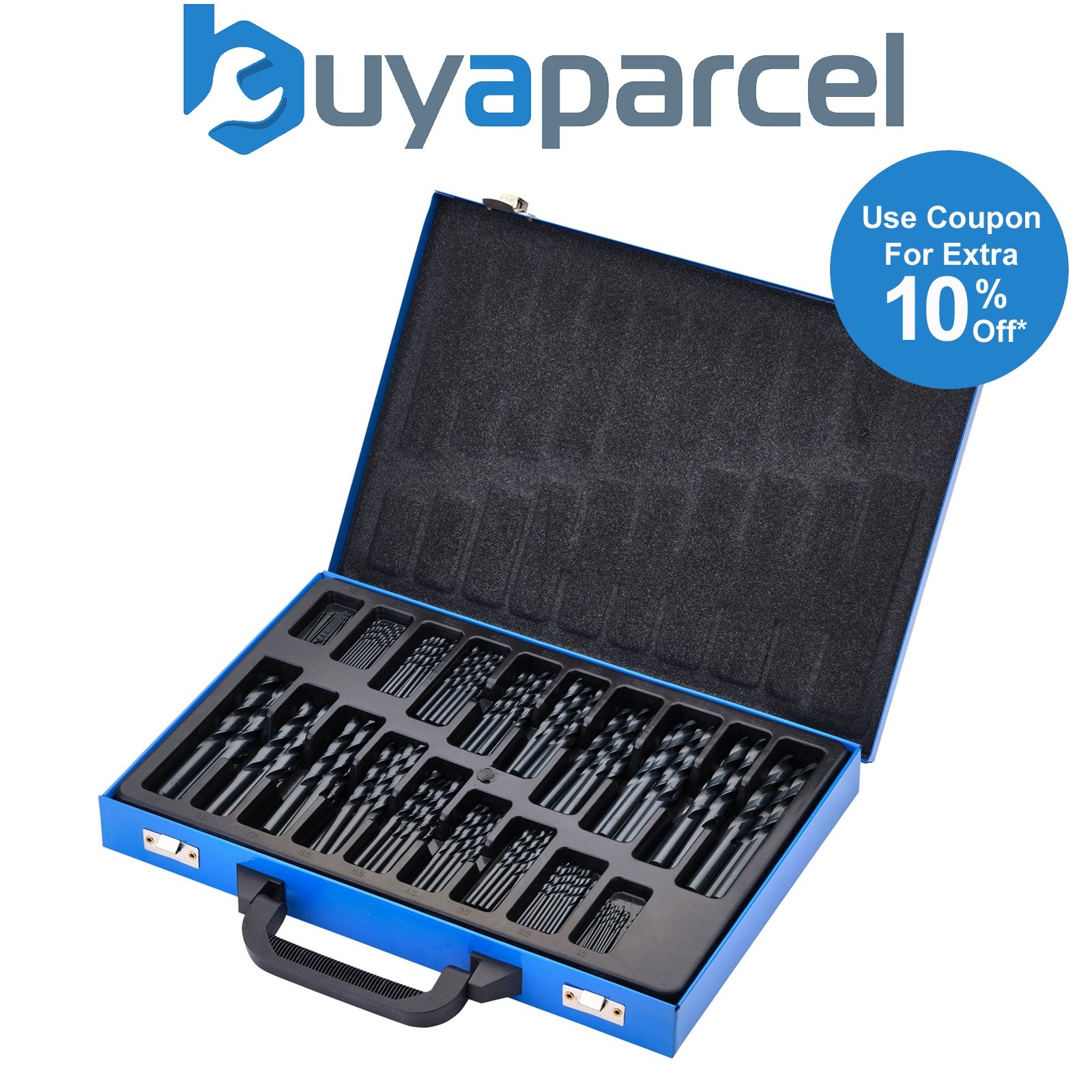 Draper 08854 Black HSS Drill Bit Set (170 Piece)