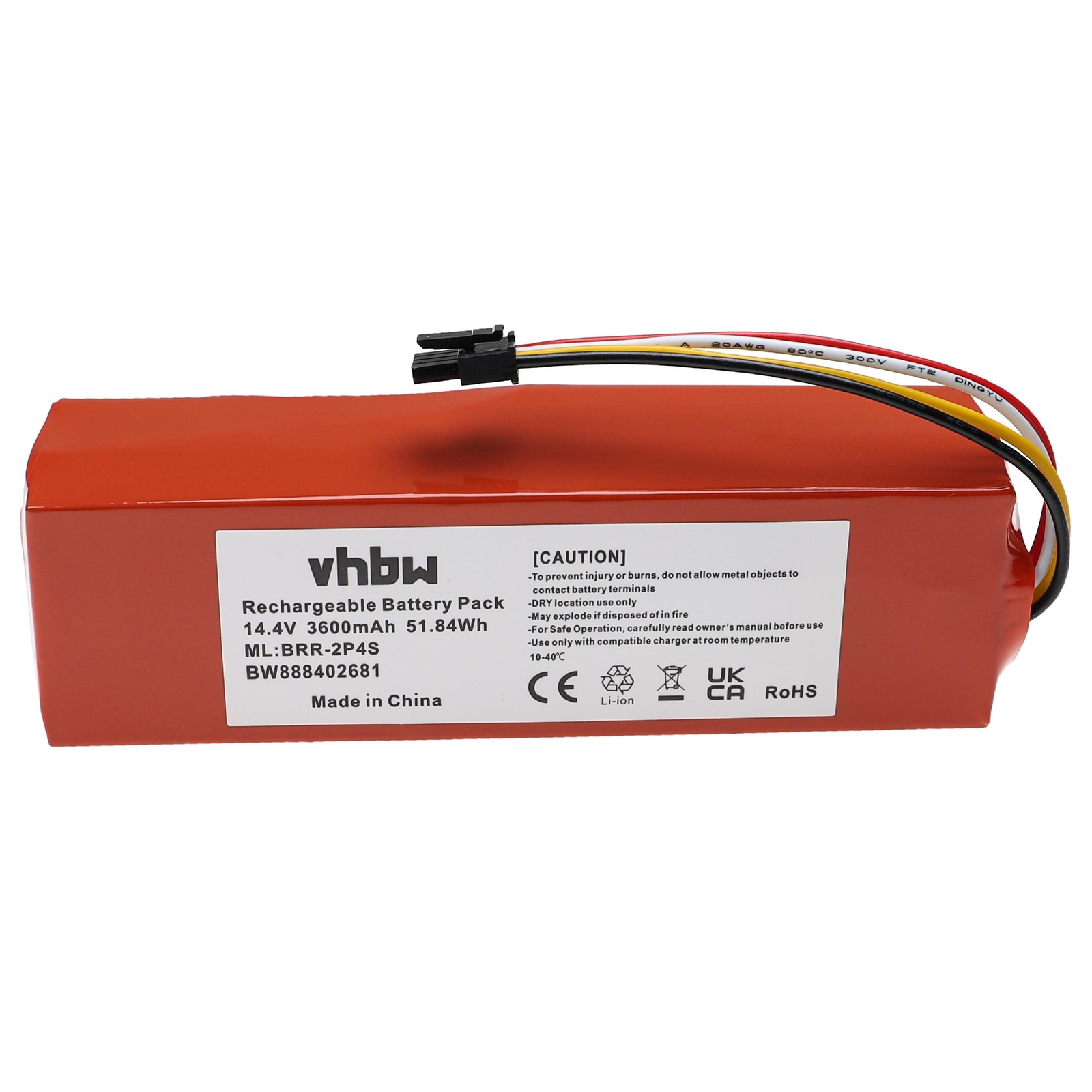 Battery for Xiaomi Mijia SDJQR02RR ROBOROCK S50 ROBOROCK S51 3600mAh 14.4V