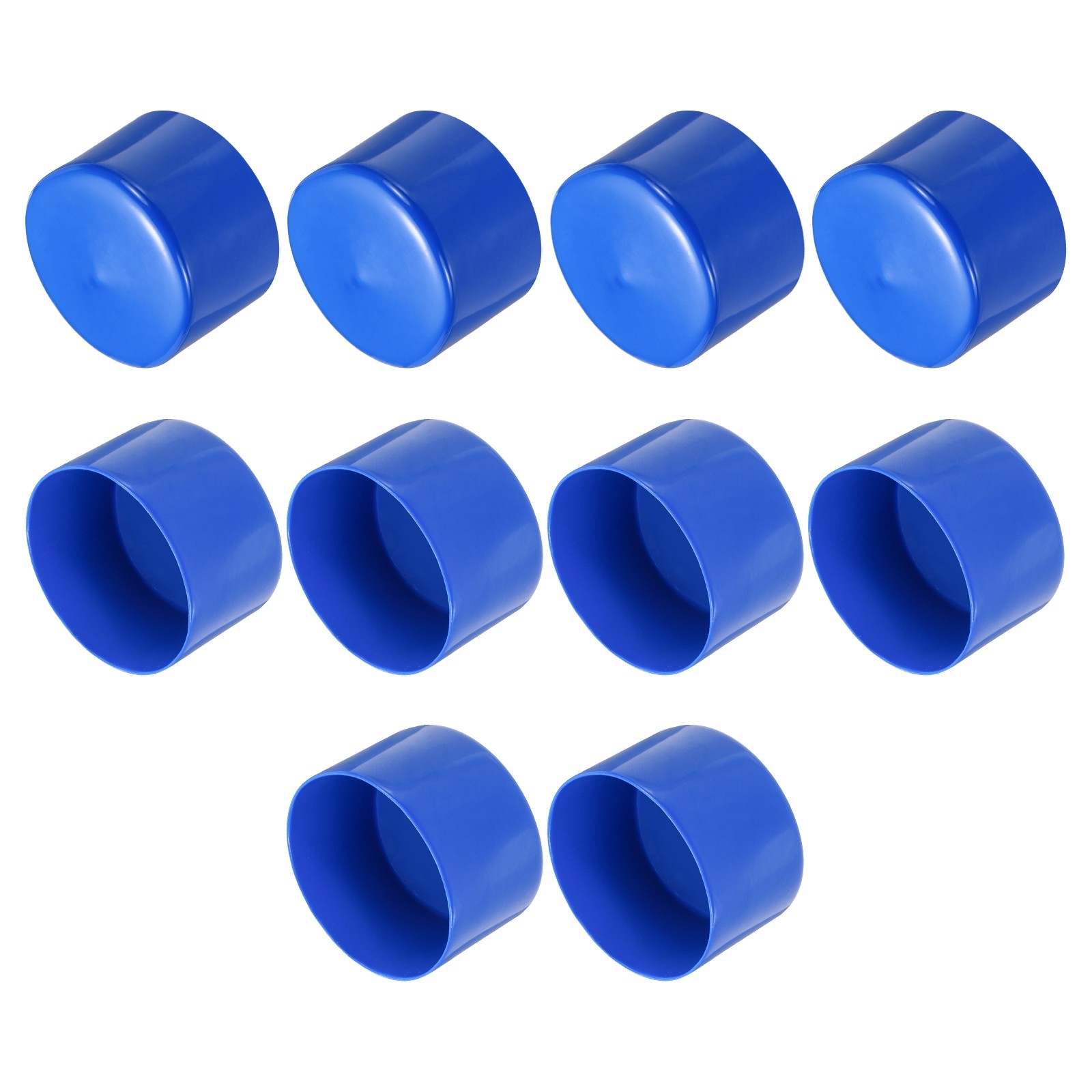 10pcs Rubber End Caps 75mm(3") End Cap Screw Thread Protector Blue