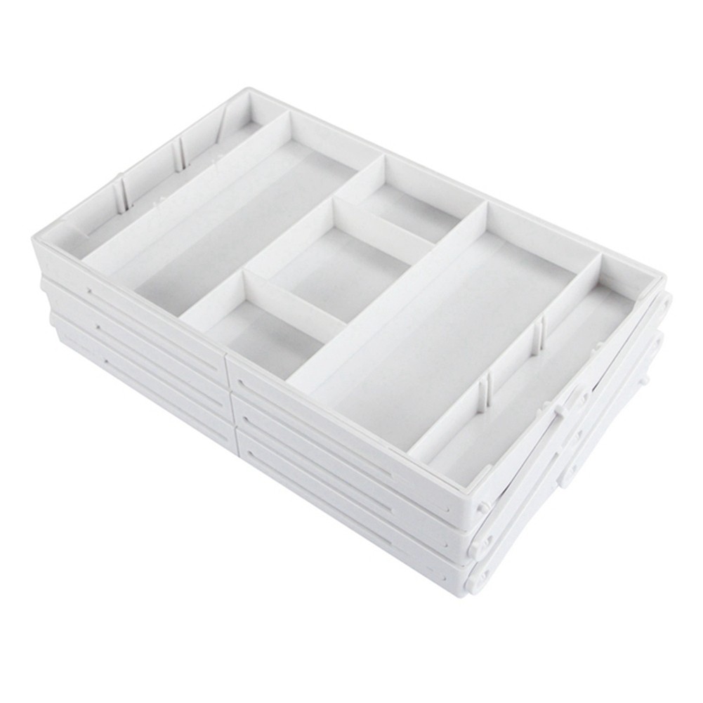 Jewelry Display Holder White Foldable Kitchen Storage Box for Jewelry and 9108