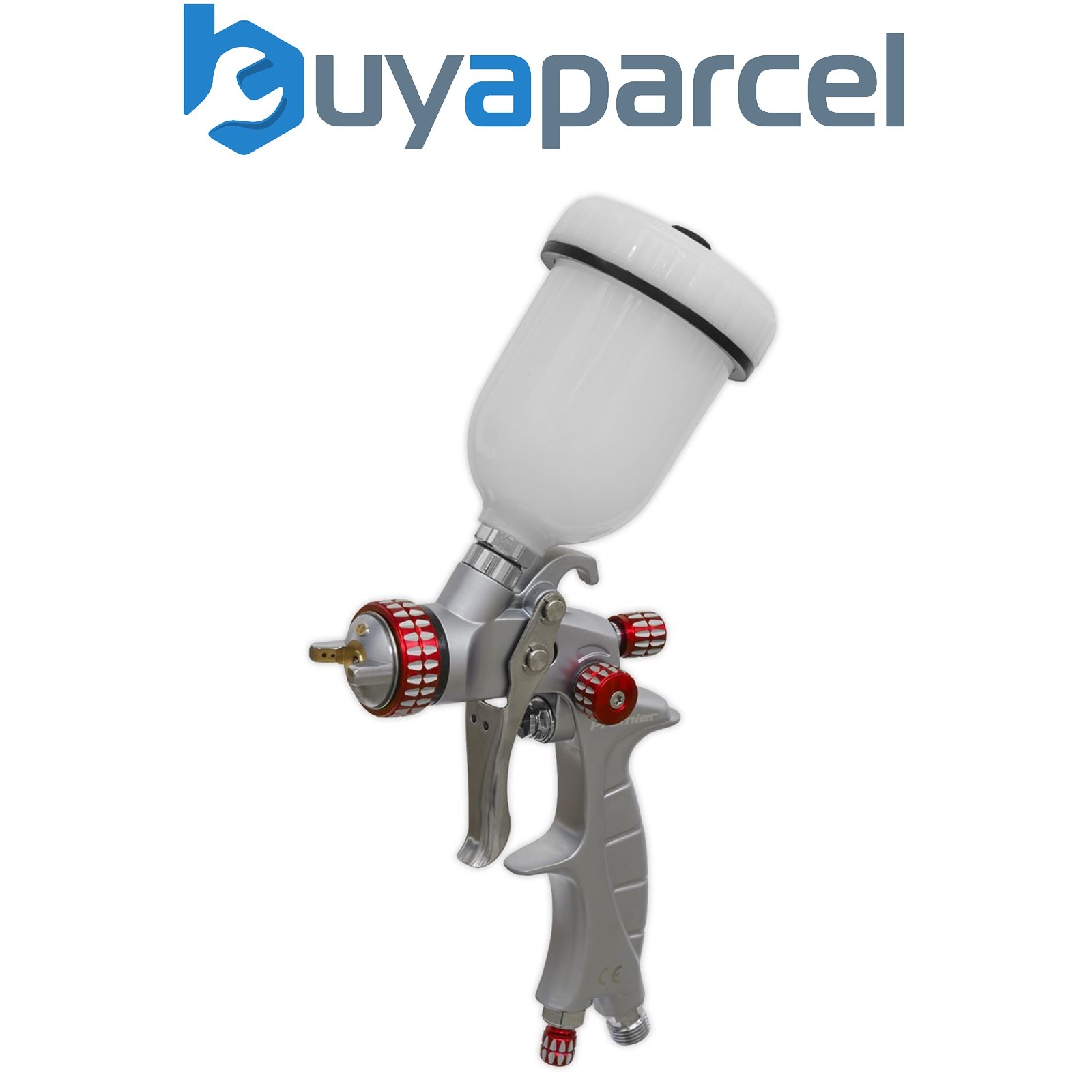 Sealey HVLP04 Premier Professional HVLP Gravity Feed Touch-Up Spray Gun 1mm Set-