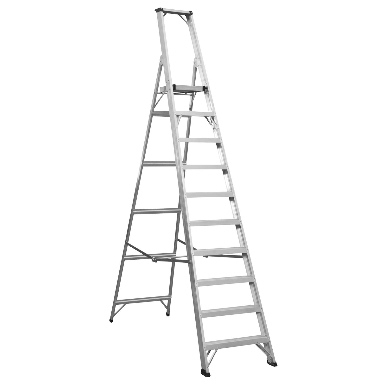 Sealey Aluminium Step Ladder 10-Tread Industrial Bs 2037/1 Step Ladder AXL10