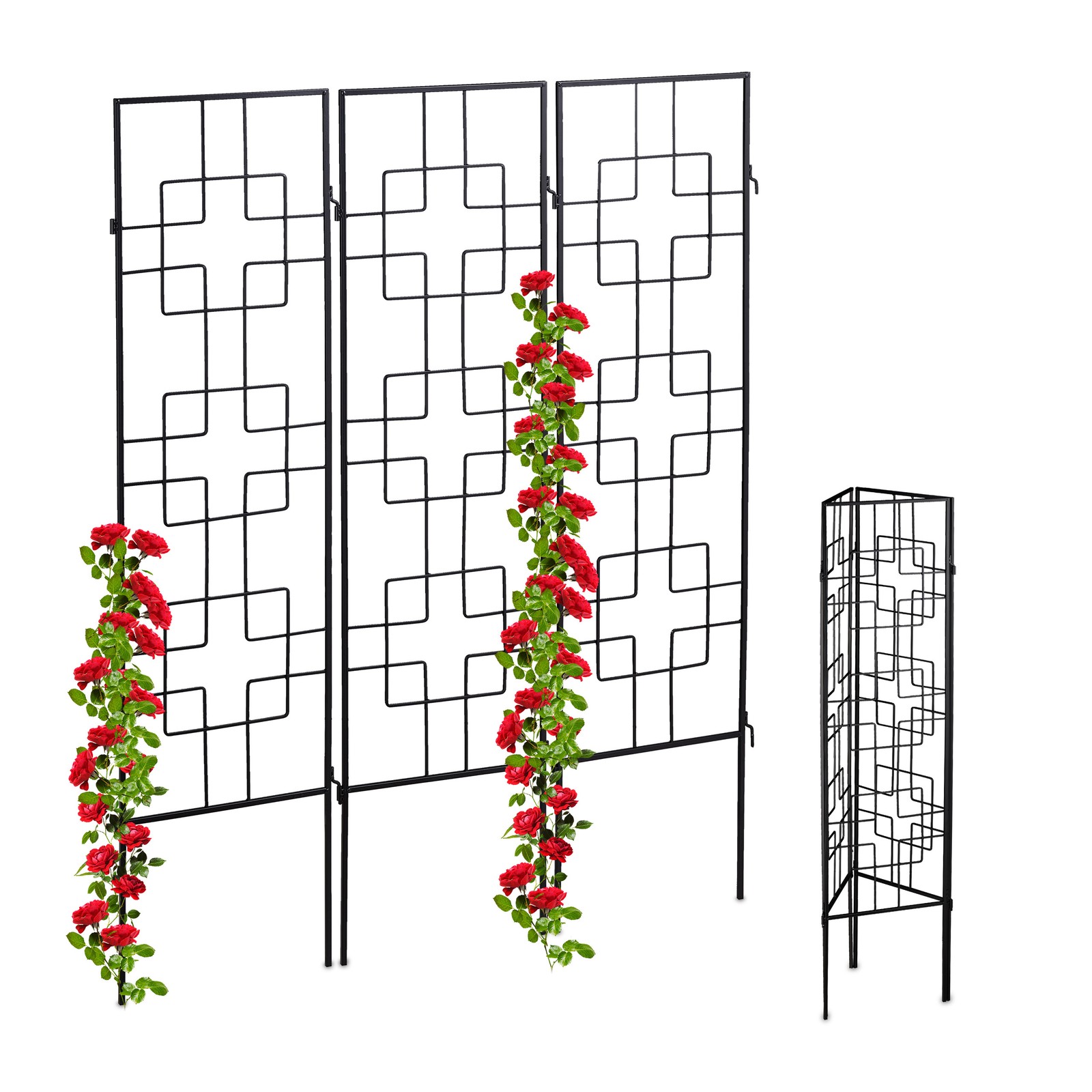 Garden trellis climbing plant support Weatherproof lightweight 6 Pieces