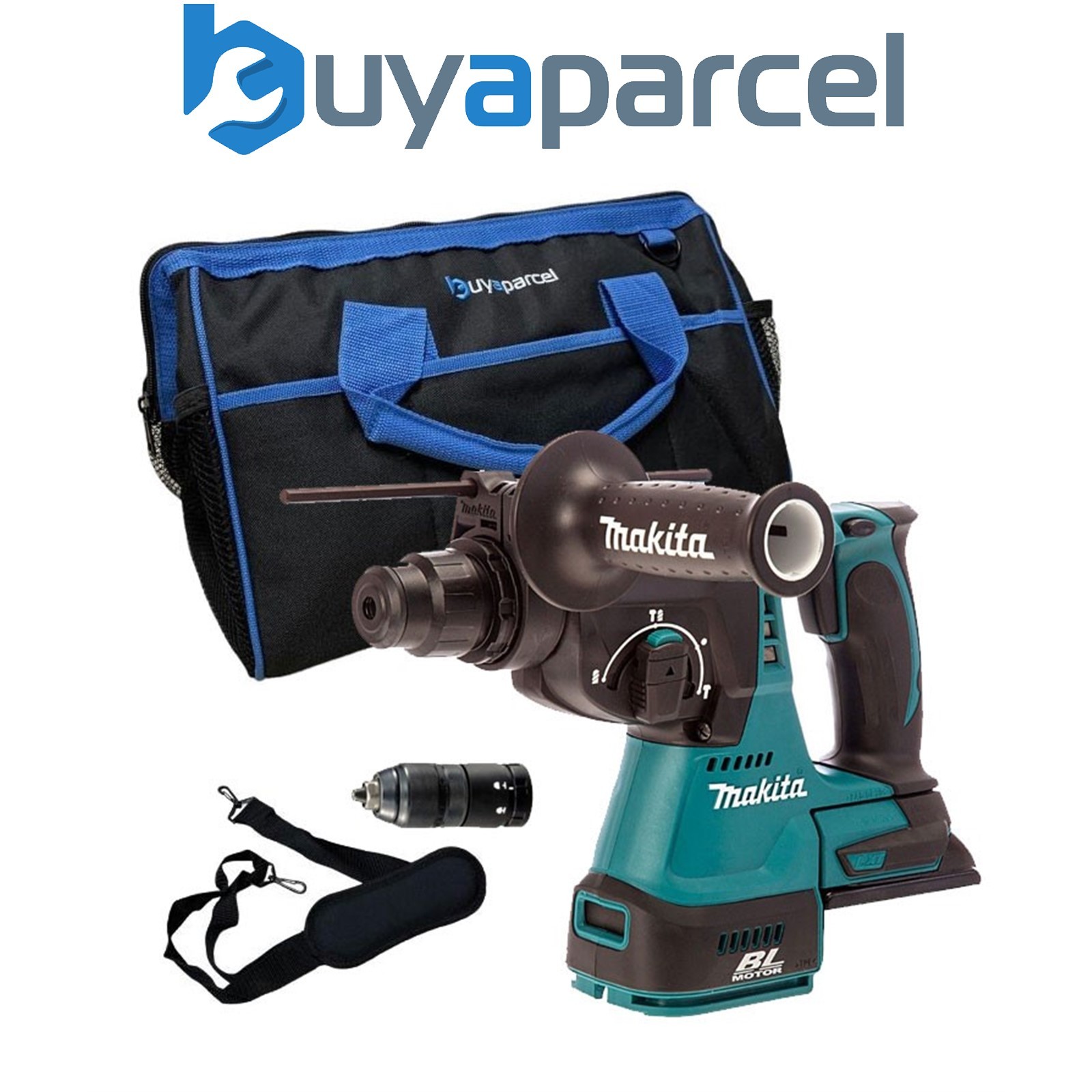 Makita DHR243Z 18V LXT Lithium Ion 3 Mode SDS Rotary Hammer Drill + 16" BAP Bag