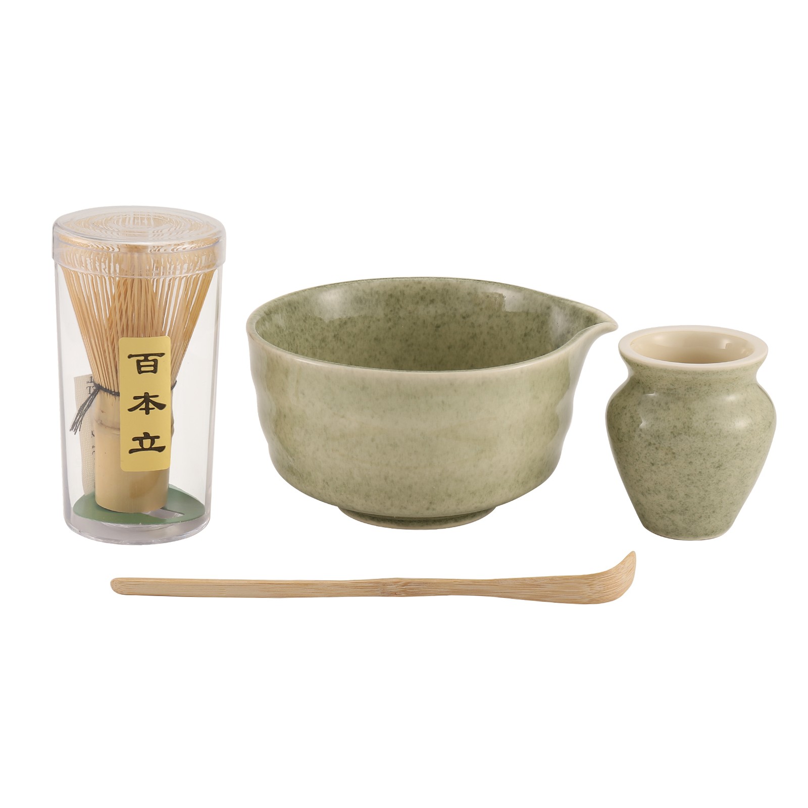 Matcha Set, Japanese Tea Set Includes Matcha Bowl with Spout, Matcha Holder4873