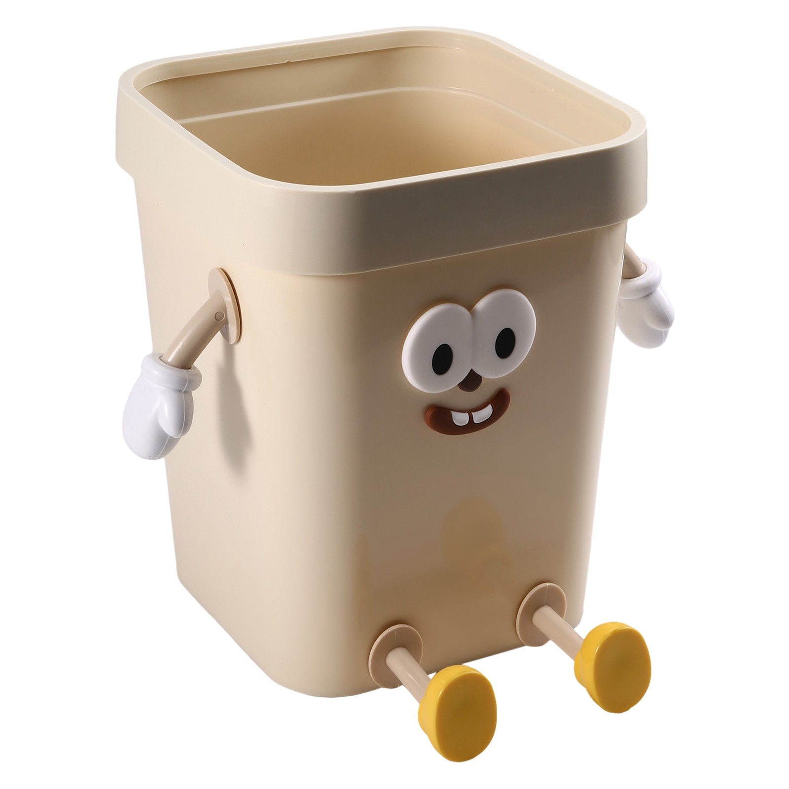 Cartoon Trash Can for Home Uncovered Trash Can with Pressure Open Trash5601