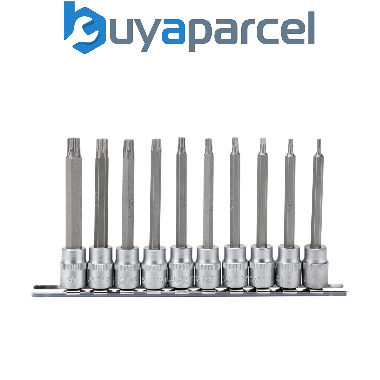 Draper 16310 Draper Expert TX-STAR Socket Bit Set, 3/8" Sq. Dr., 100mm (10 Piece