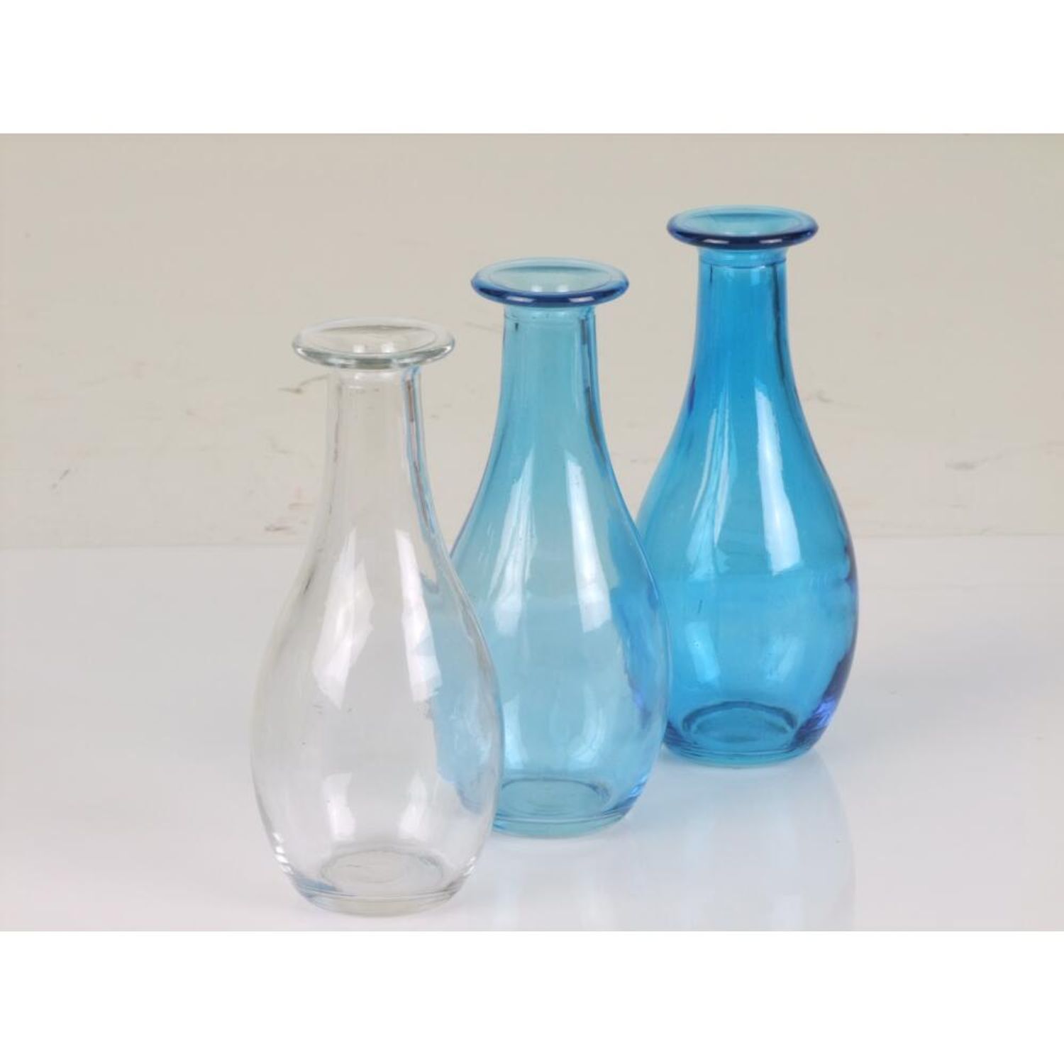 12x Glass Vases 3er Set Decoration Table Flowers Plants Vessel Bouquet Bottles