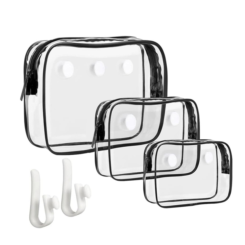3X(3-Pack Clear for Bogg Beach Tote Bag, for Accessories Travel9415