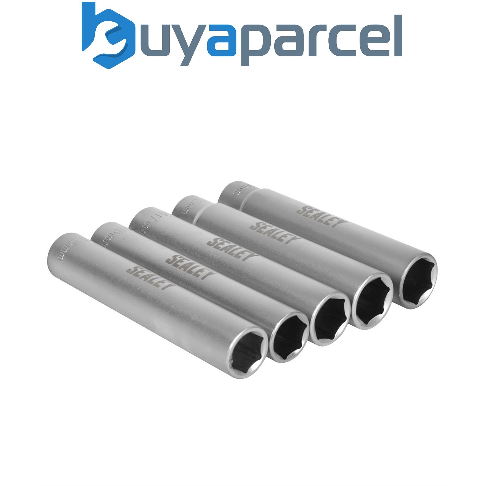 Sealey SX1519 Extra-Deep Socket Set 3/8"Sq Drive 5pc