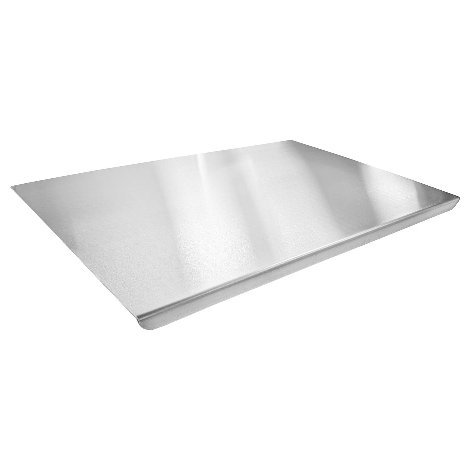 1x Stainless Steel Counter Edge Chopping Board 60 x 40cm Kitchen Cutting Block