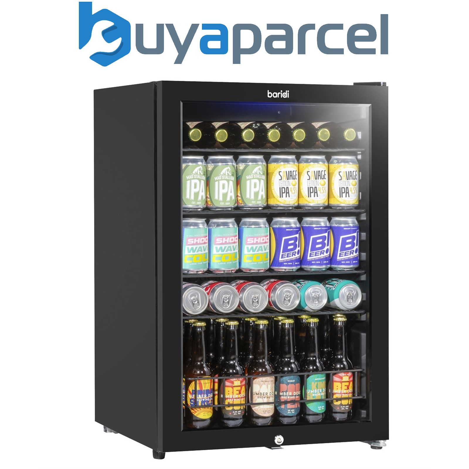 Sealey DH223 Baridi Under-Counter Drinks/Beer & Wine Fridge 115L Capacity