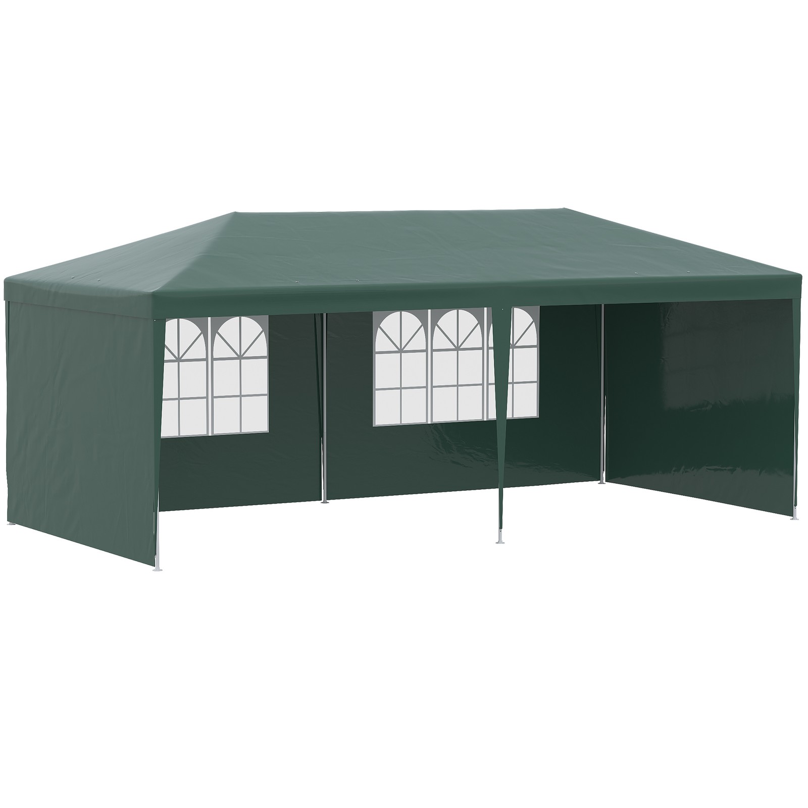 Outsunny Garden Gazebo Canopy Green, Refurbished