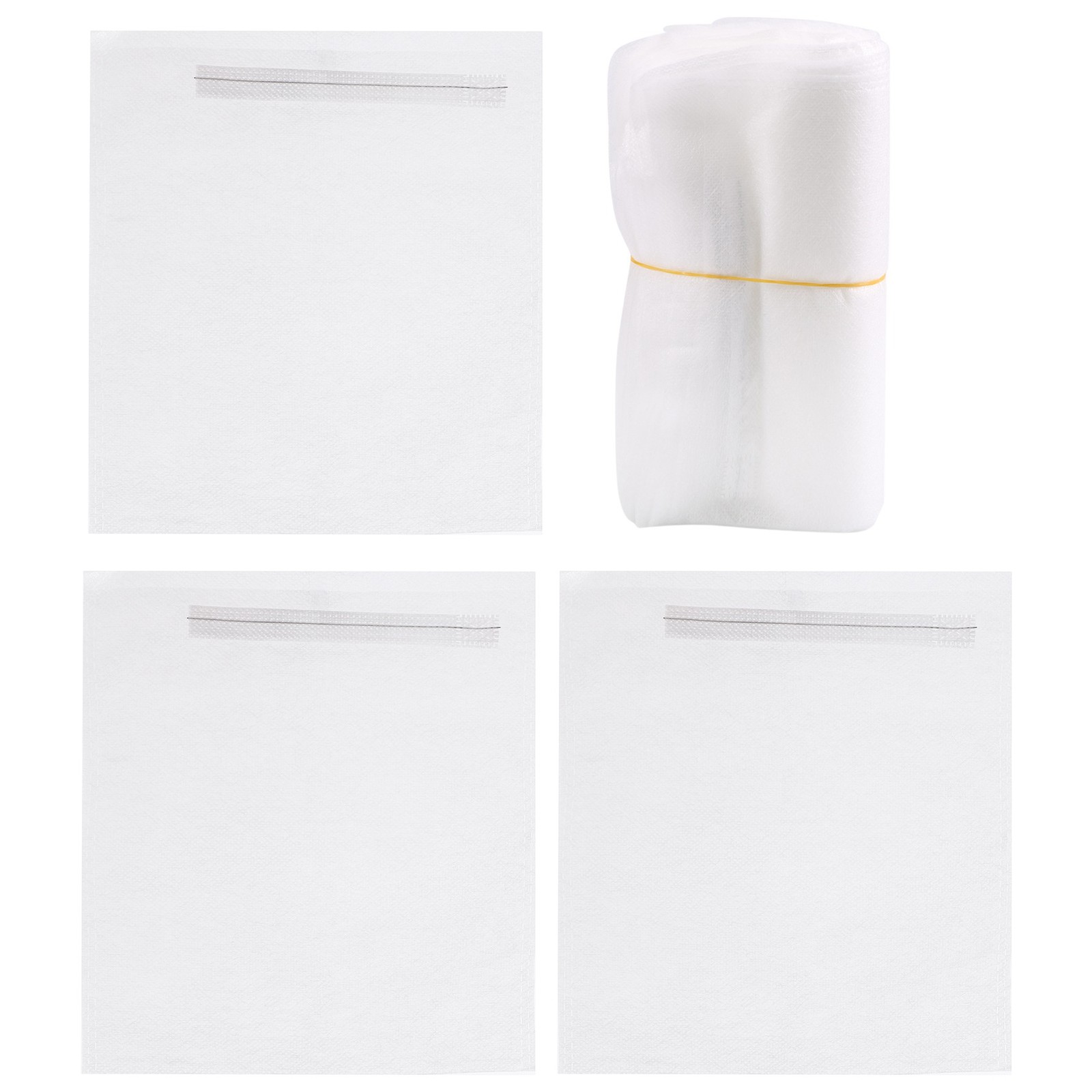 3X(100PCS Garden Plant Fruit Cover Protect Net Mesh Bag Against Insect Bird5657