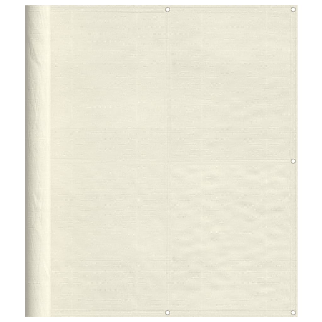 Balcony Screen Garden Fence Privacy Cream 100% Polyester Oxford vidaXL