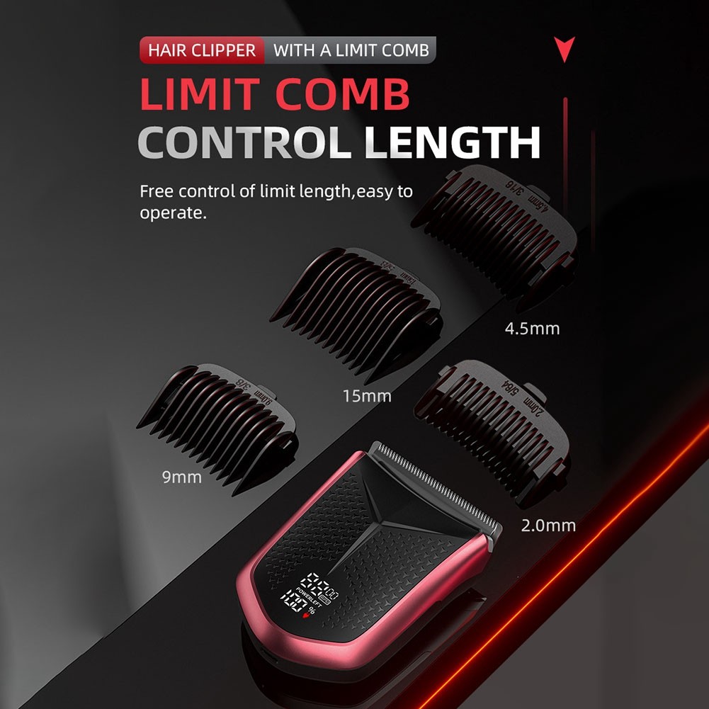 Electric Haircut USB Charging Screen Display  Electric Shaver for Wet/Dry5504