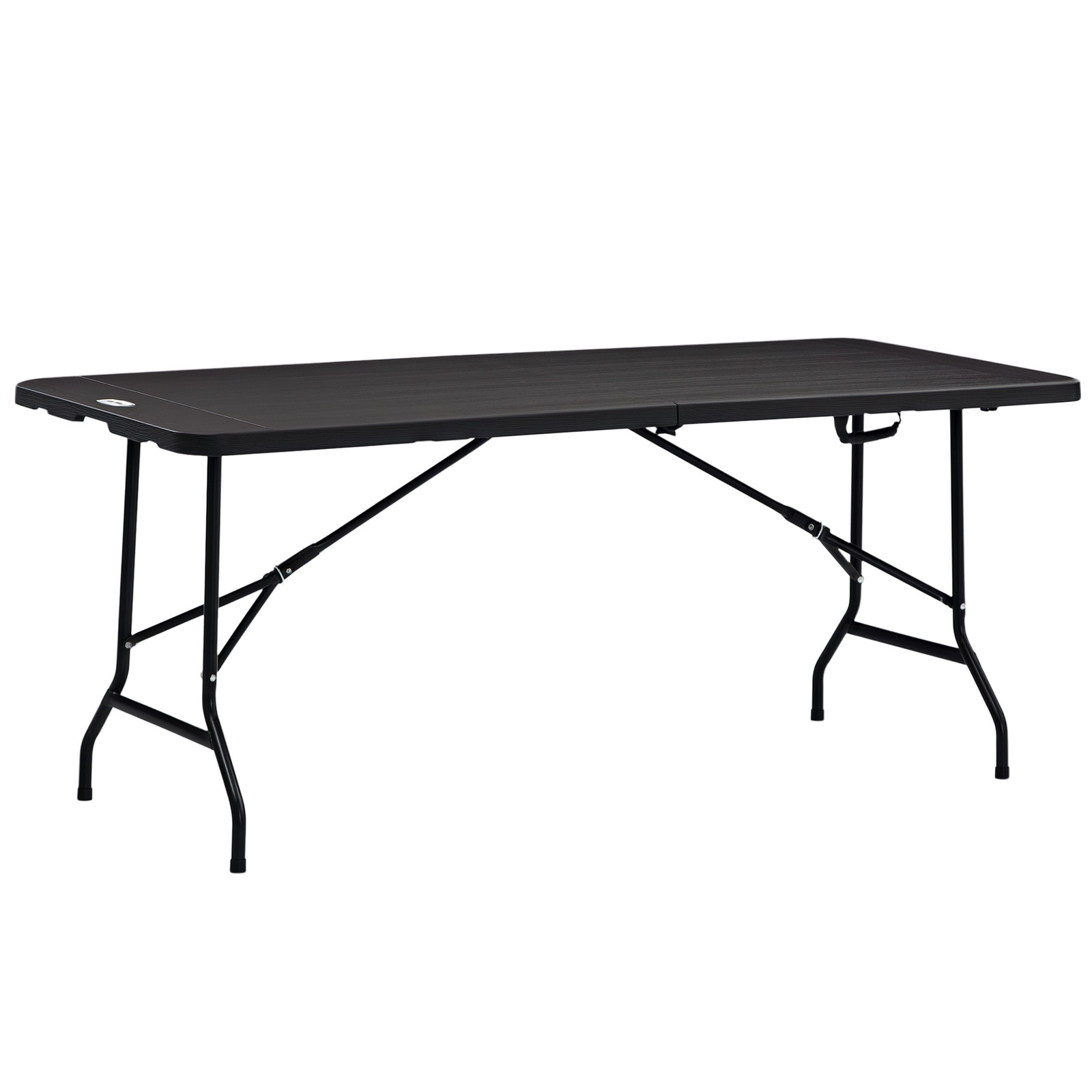 Outsunny Outdoor Dining Table for 6, Folding Garden Dining Table