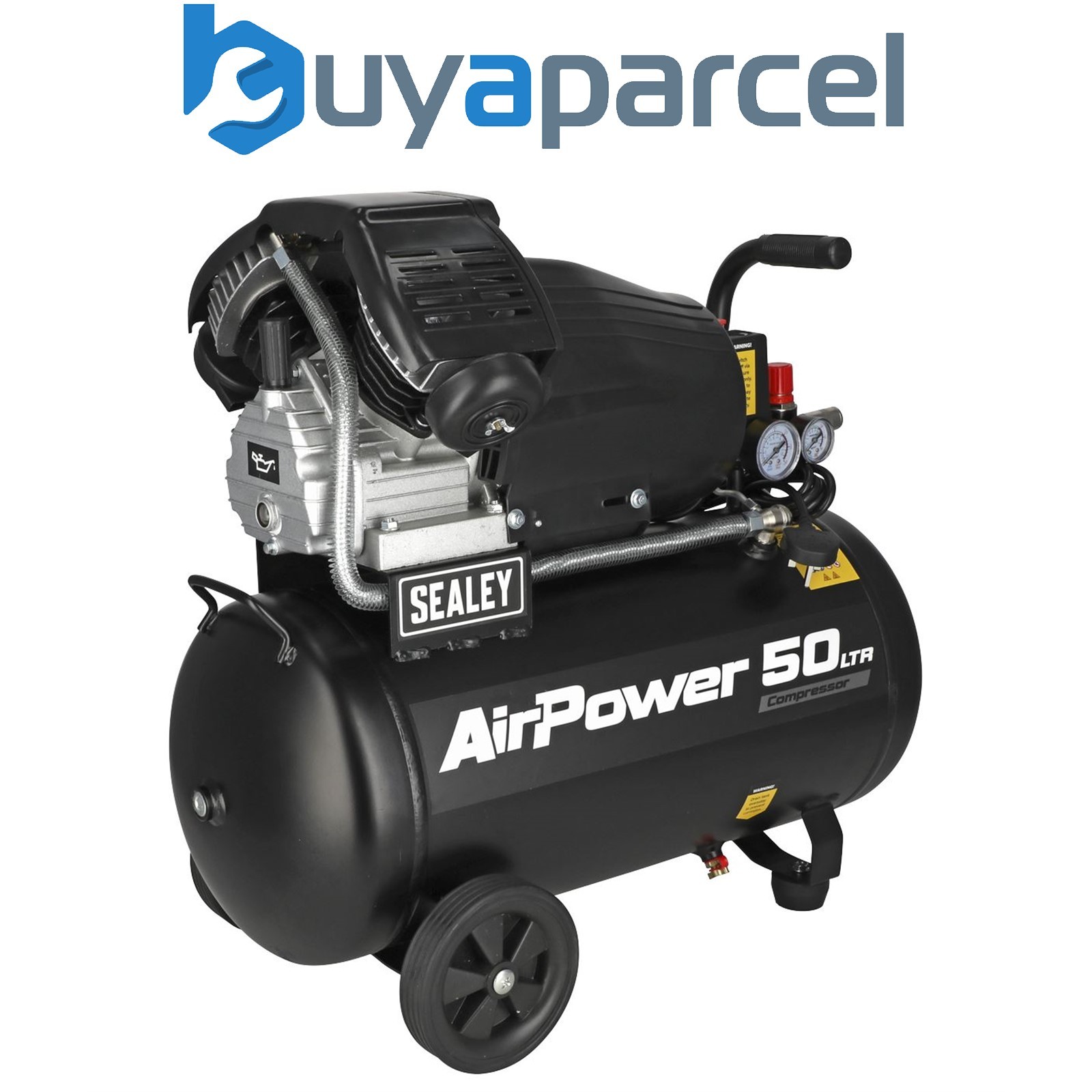 Sealey SAC5030VA 50L V-Twin Direct Drive Air Compressor 3hp