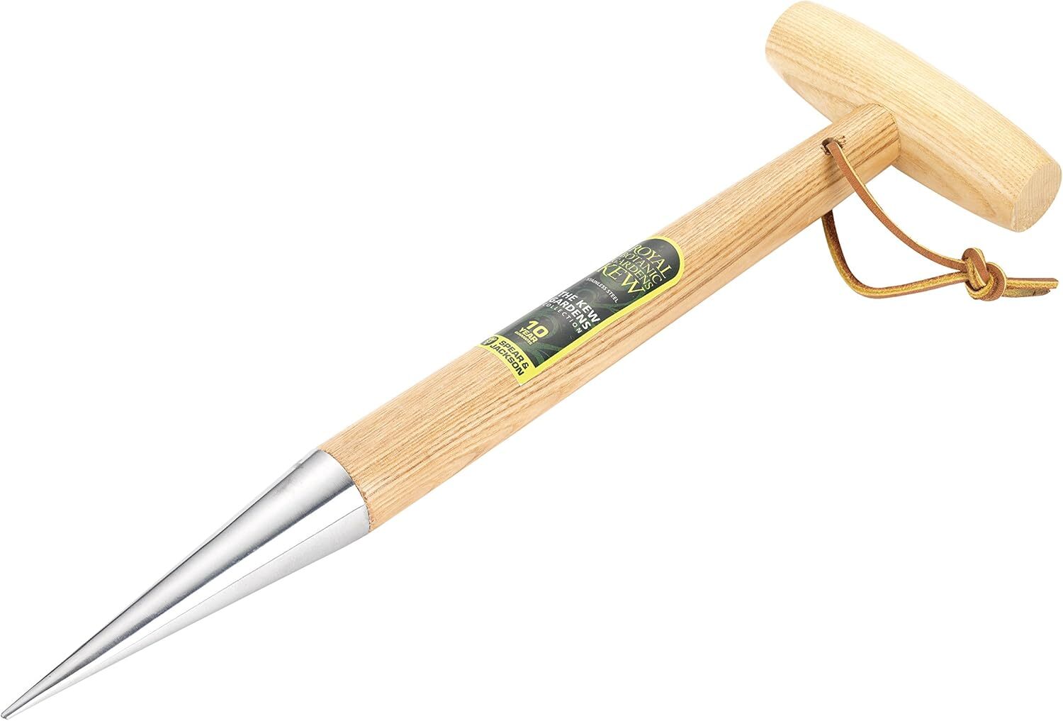 Spear Jackson Kew Gardens 3120KEW Stainless Steel Dibber with Handle, Blue, 12-
