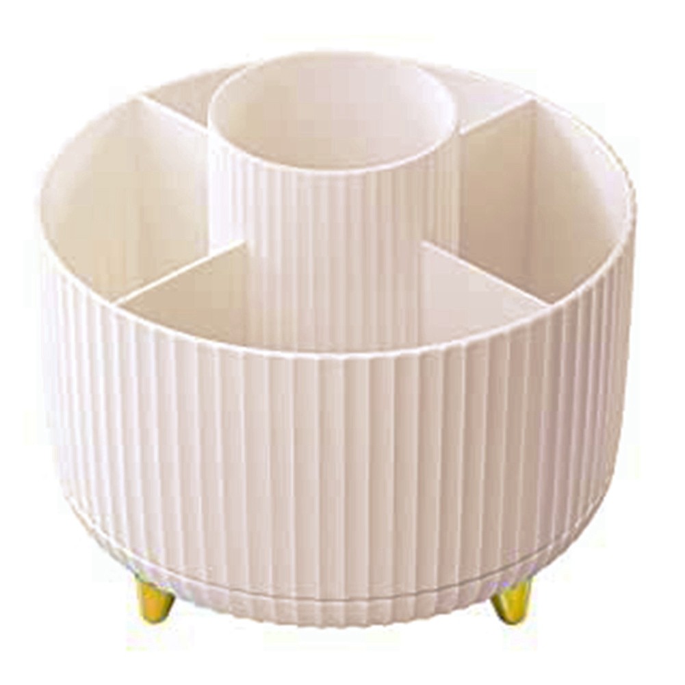 3X(Makeup Brush Holder Organizer, 5 Slot Make Brushes Cup H9G6)2920