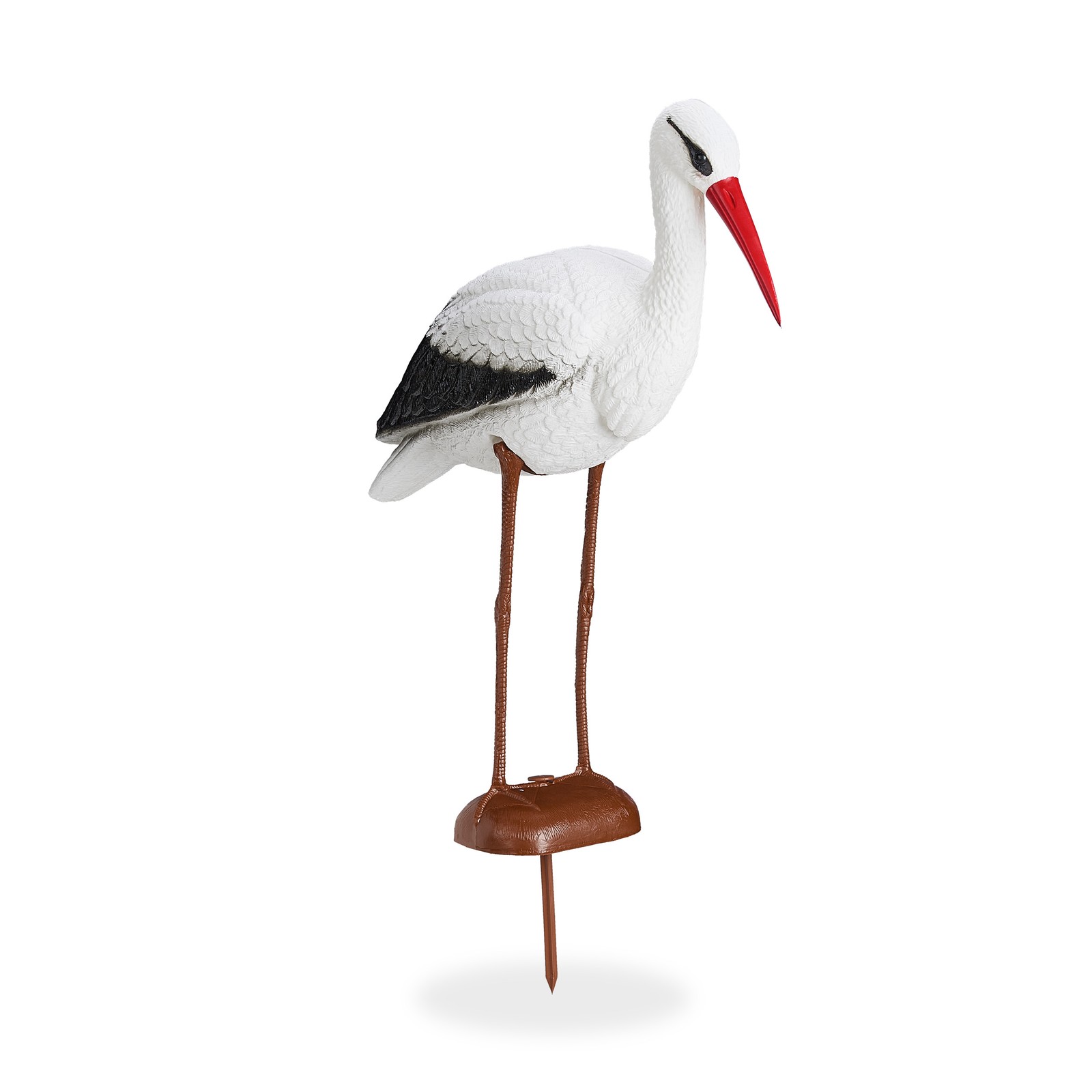 Garden figurine Heron Deterrent Figure Lightweight Garden Stork Statue Colourful