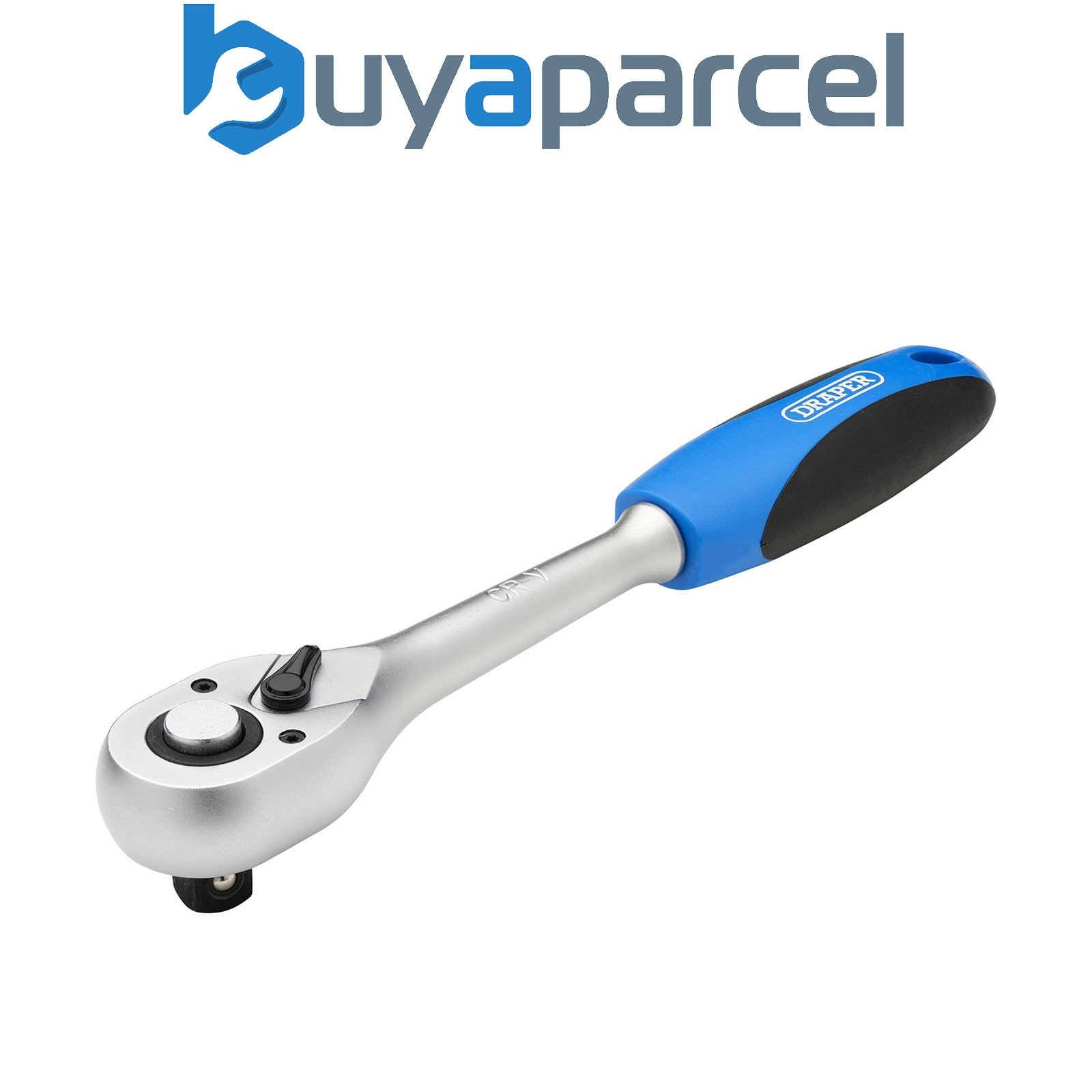 Draper 16429 72 Tooth Reversible Soft Grip Ratchets, 1/2" Sq. Dr.