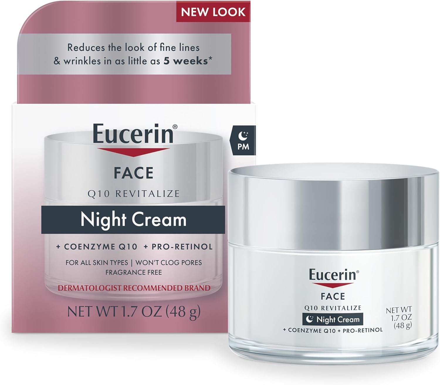 Eucerin, Q10 Anti-Wrinkle + Pro-Retinol Night Cream, 50ml (48g)