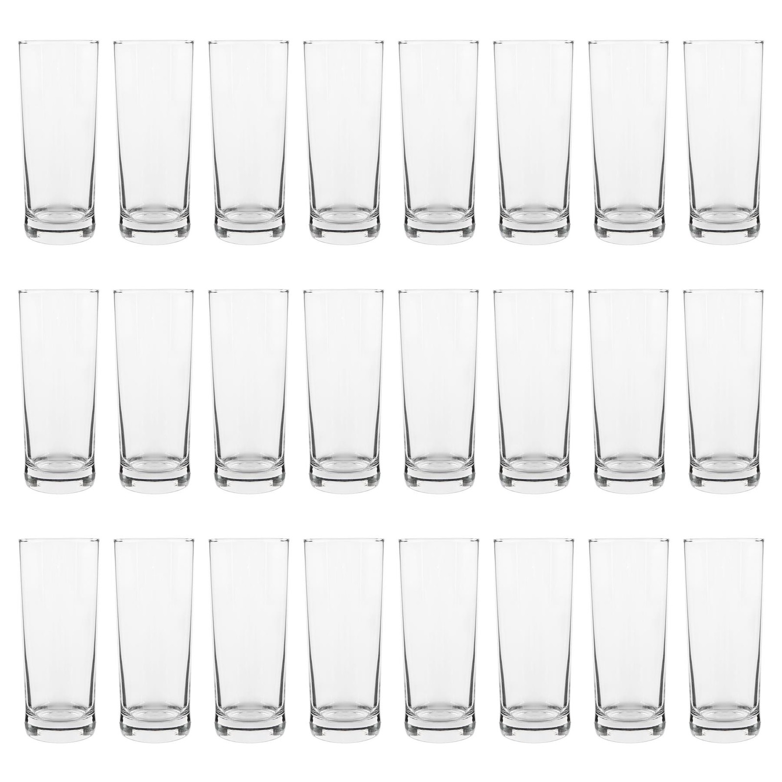 Hiball Glasses Hi Ball Drinks Water Glass Juice Tumblers - 360ml x24