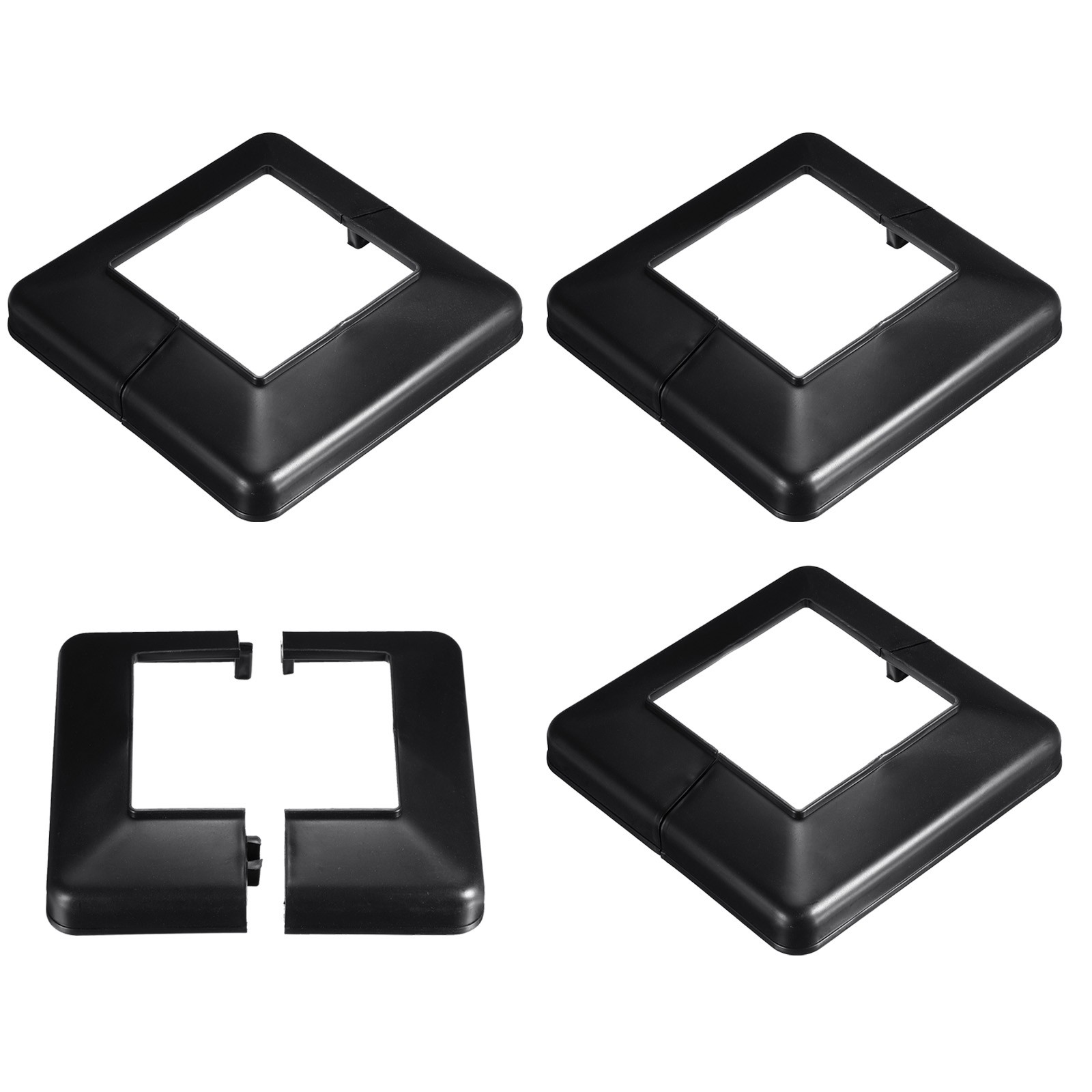 4pcs Post Skirt 100x100mm 3.94x3.94" Split Style Post Base Cover Trim Skirt