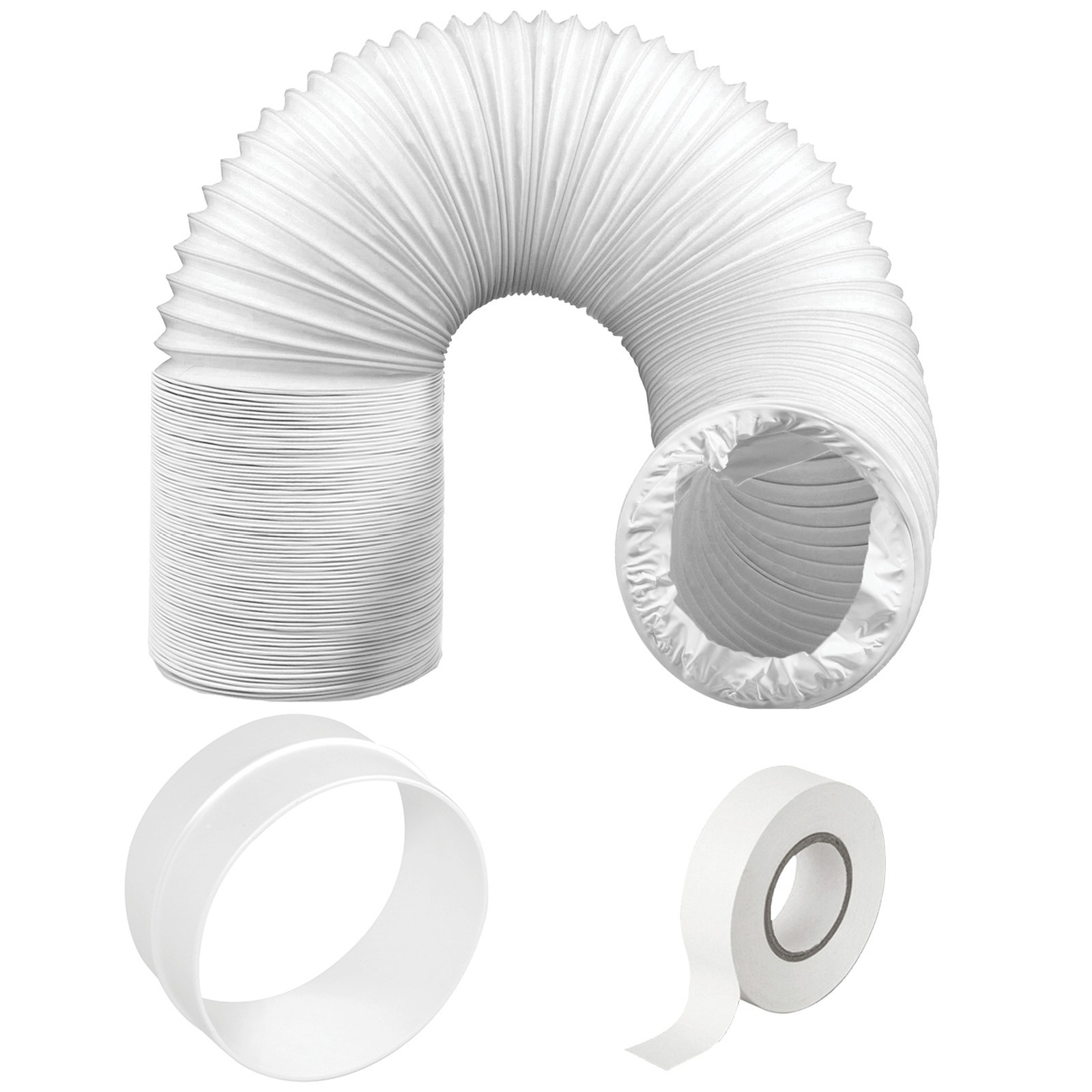 Air Conditioning Vent Hose Pipe Conditioner PVC Duct 5" Extension UNIVERSAL 6m