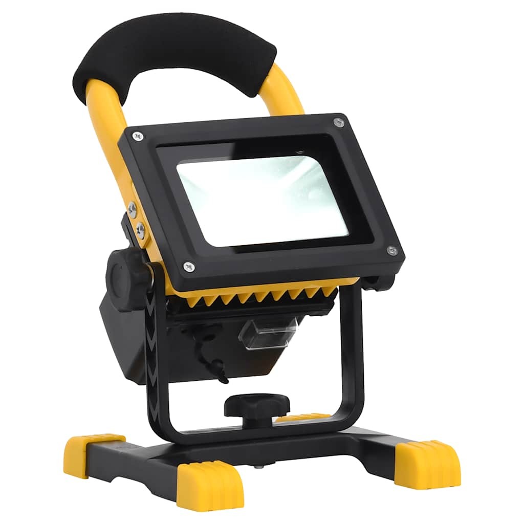 Rechargeable LED Spotlight with Handle 30 W Cold White Work Flood Lamp vidaXL