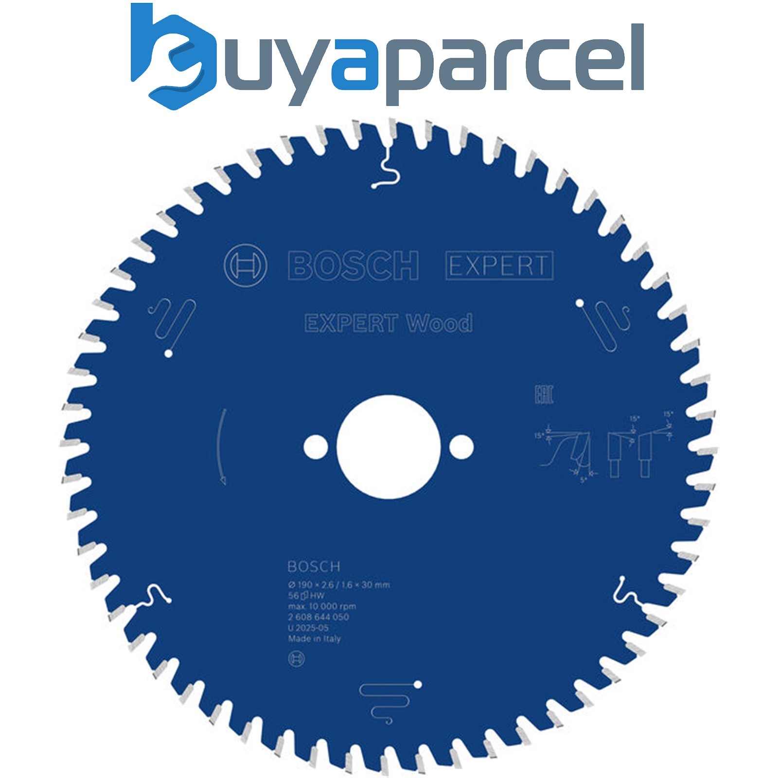 Bosch EXPERT Wood Circular Saw Blade 190 x 2.6/1.6 x 30 mm T56 2608644050