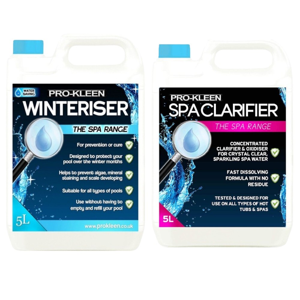 Prokleen Hot Tub Spa Whirlpool Clarifier & Winteriser Chemical Hygienic 10L