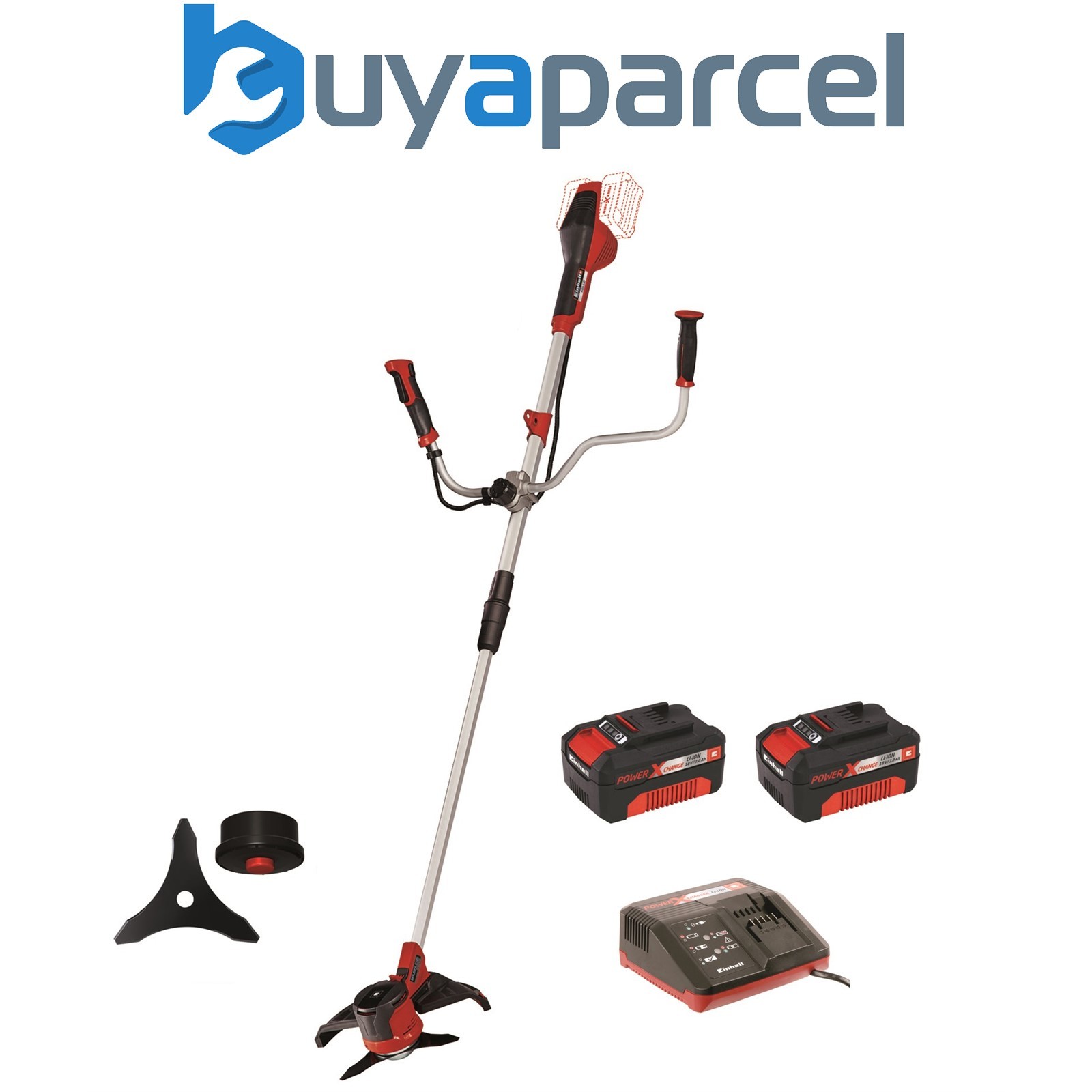 Einhell Power X Change GE-CB 36/255 36v Cordless Brushless Brush Cutter X 2 3AH