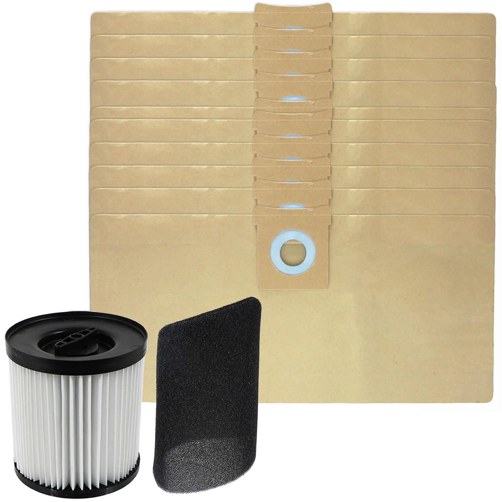 Filter Sleeve for MAC ALLISTER MWDV16L-A MWDV20L-A MWDV30L-A 16L 20L 30L 10 Bags