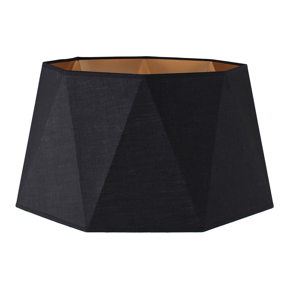 Black & Copper Geometric Ceiling Light Shade Industrial Lampshade Home Lighting