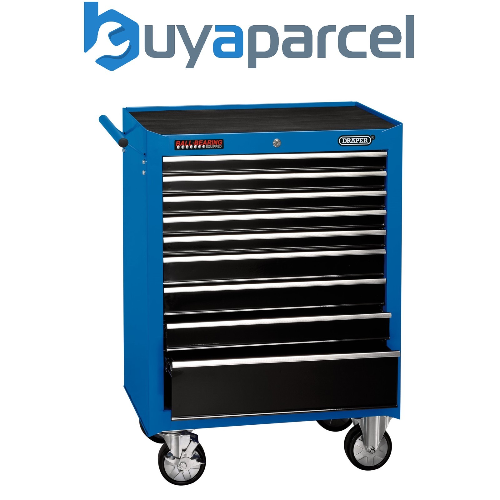 Draper 15110 Roller Tool Cabinet, 9 Drawer, 26", Blue