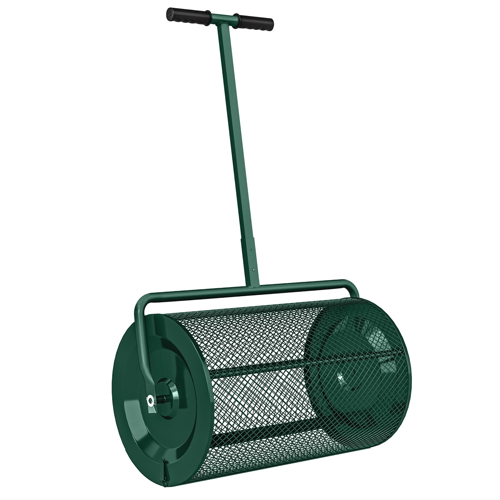 Outsunny Compost Spreader, 24" Garden Spreader w/ Height Adjustable Handle