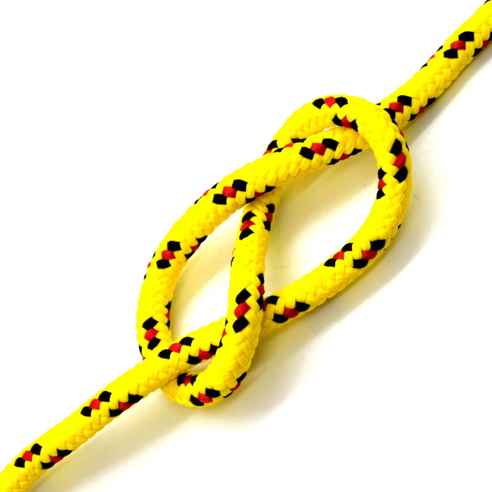 8mm x 100 metres / 328 ft of Yellow & Red Polypropylene Rope Poly Cord Twine