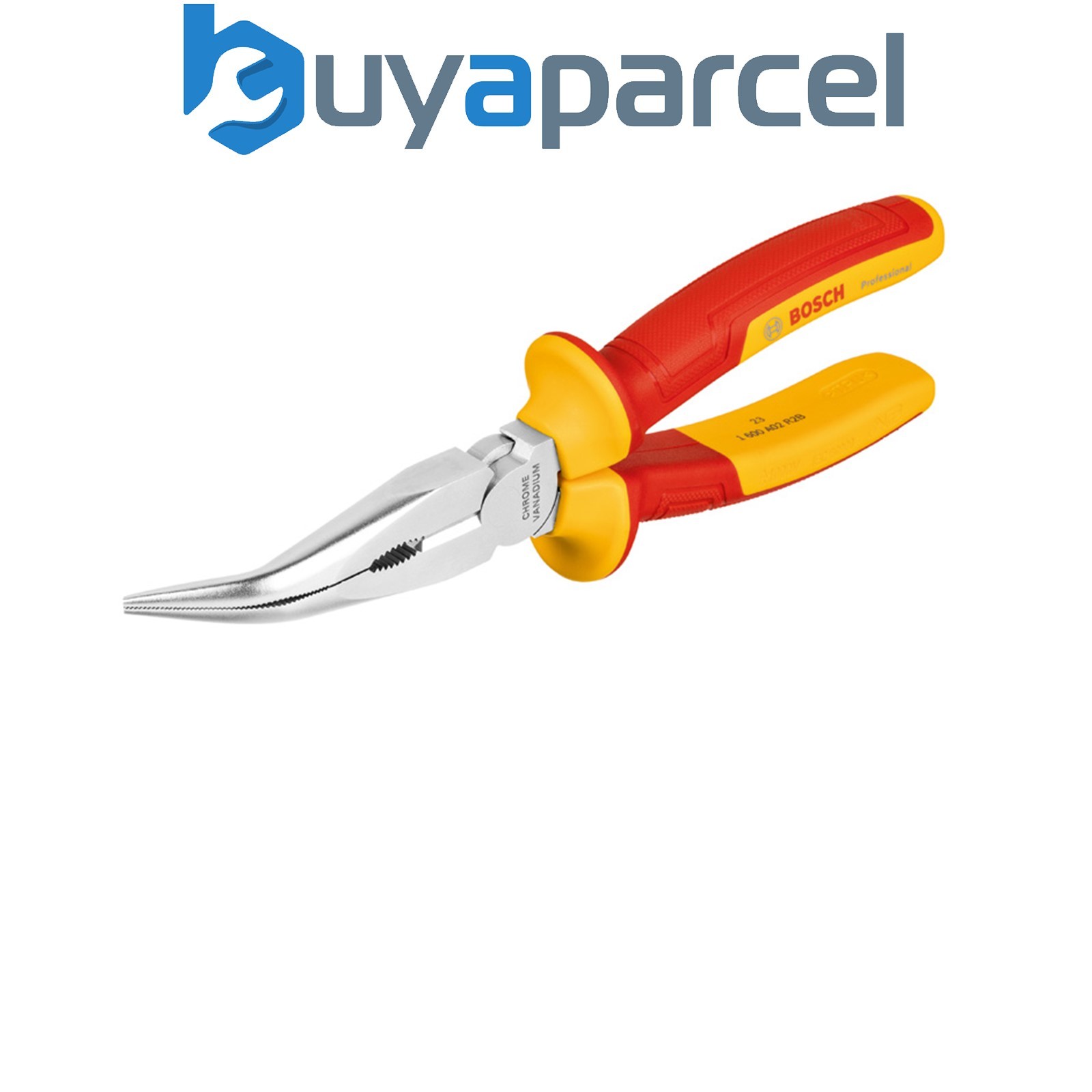Bosch PRO Plier VDE Long Nose Pliers bent 40 200mm 1600A02NE4