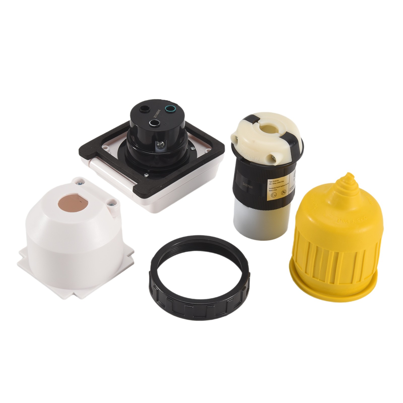 30AMP RV Inlet Outlet Shore Kit W/Boot Cord Protector 125V NEMA L5-30P5795