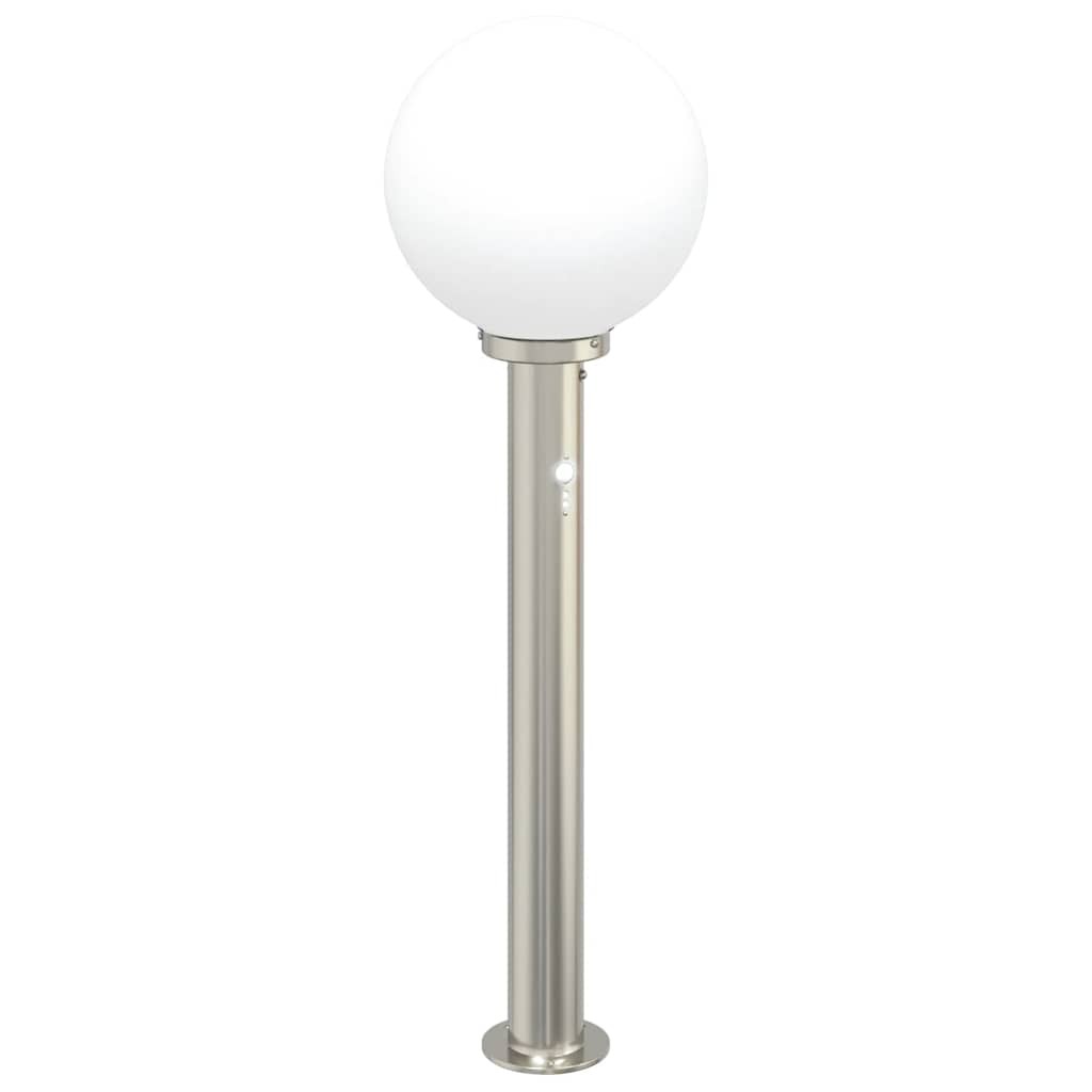 Bollard Light 80 cm Stainless Steel Silver with PIR Sensor Outdoor Garden vidaXL
